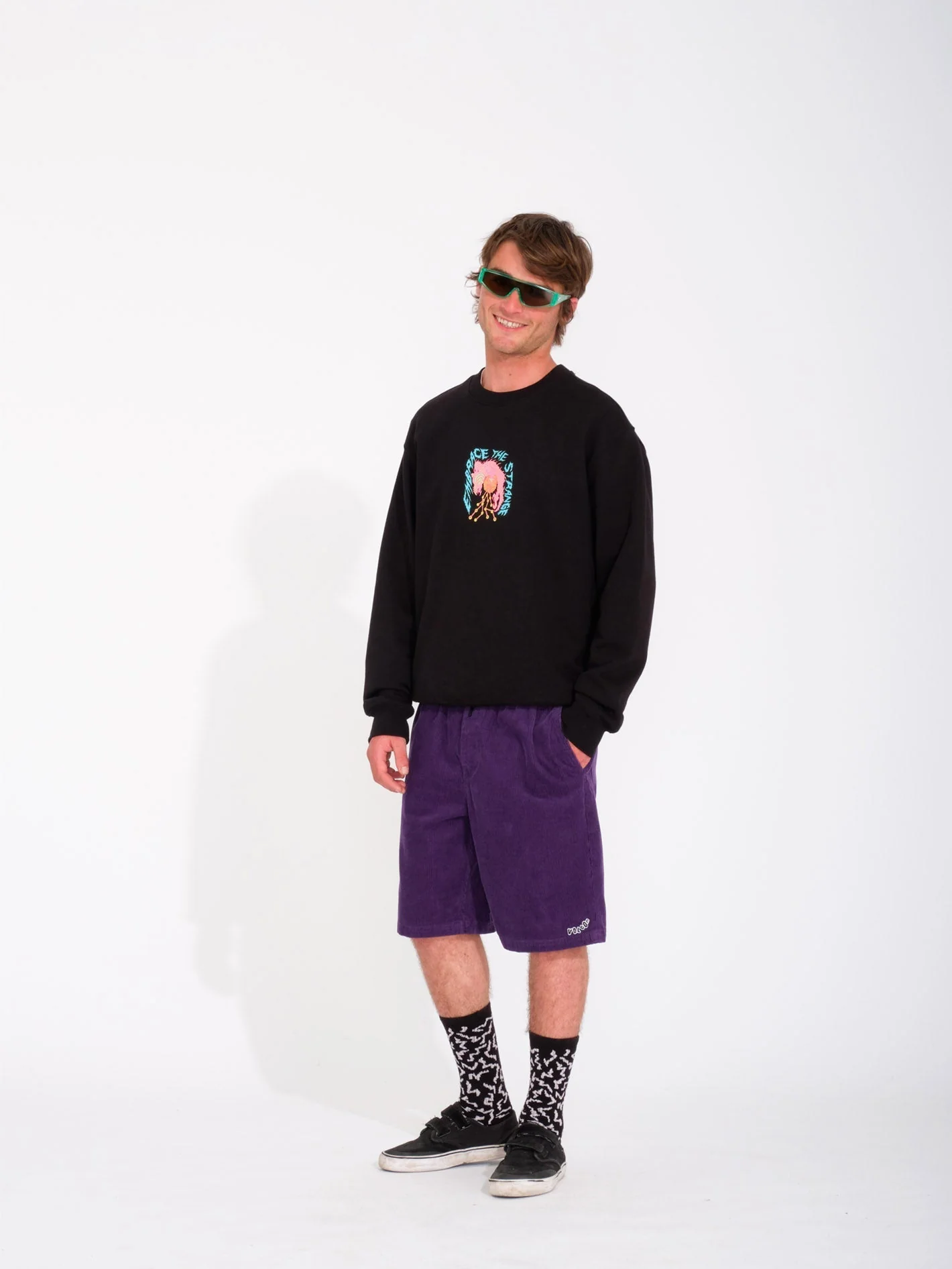 Outer Spaced 21" Shorts - DEEP PURPLE - Image 10