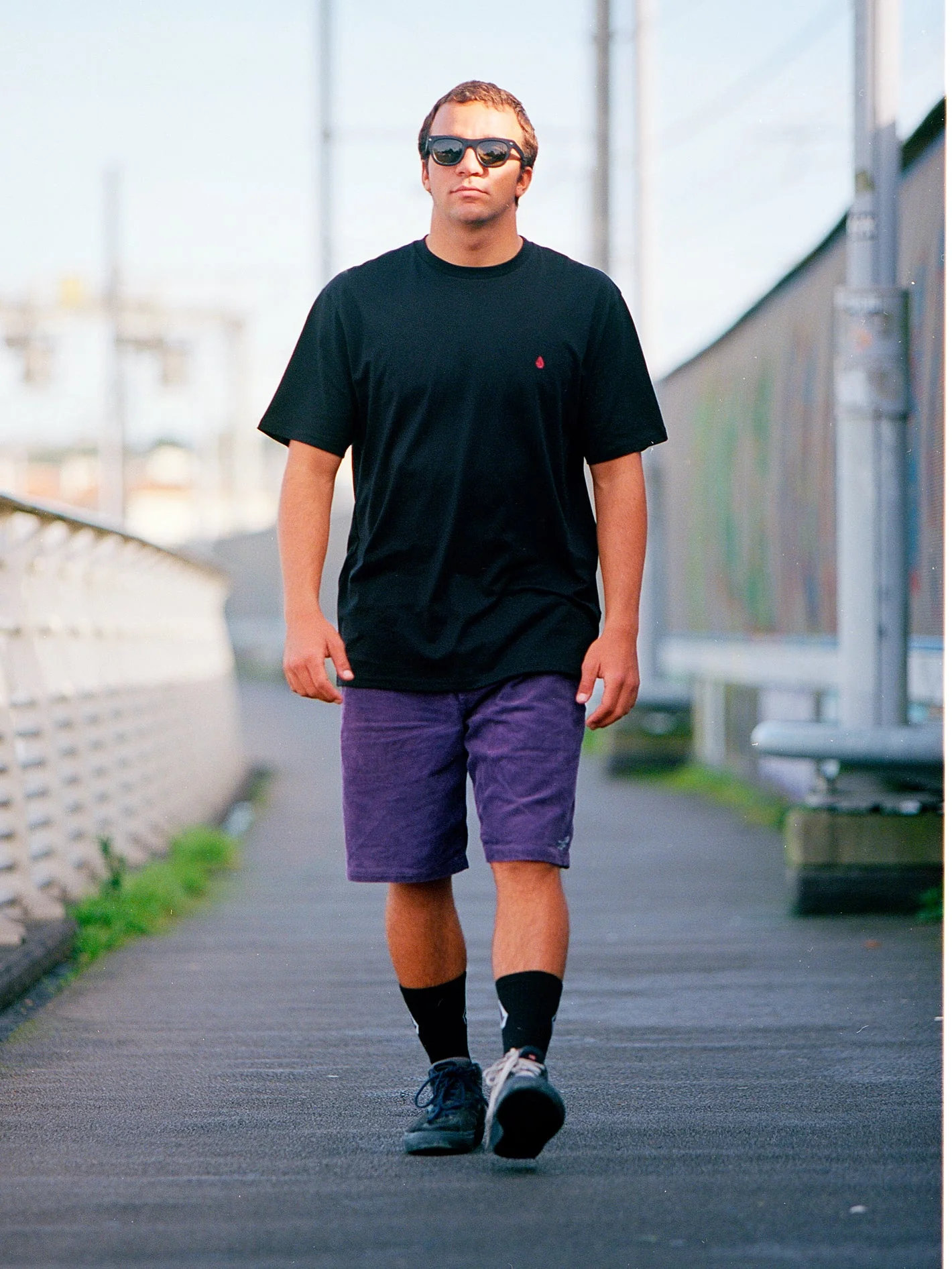 Outer Spaced 21" Shorts - DEEP PURPLE - Image 2