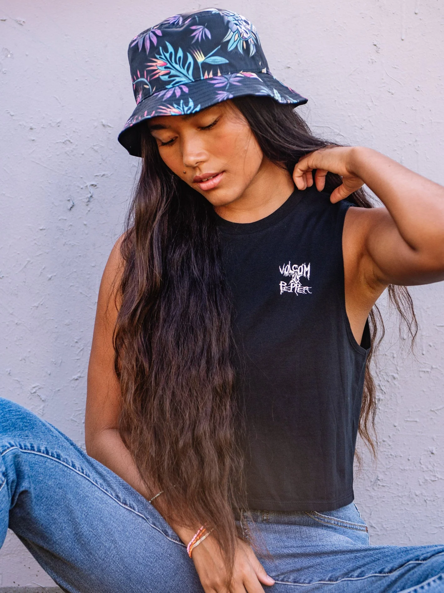 Pepper Crop Tank Top - BLACK - Image 3