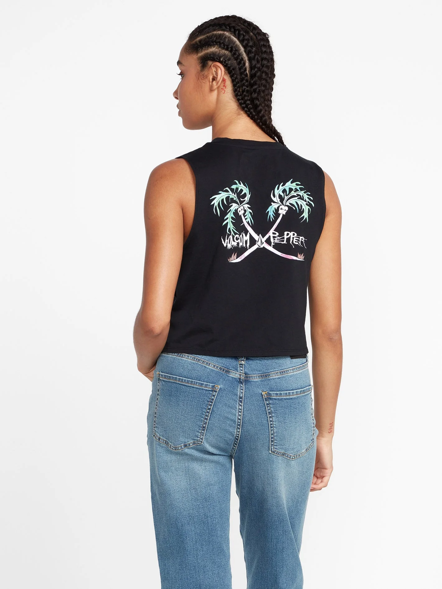 Pepper Crop Tank Top - BLACK - Image 5