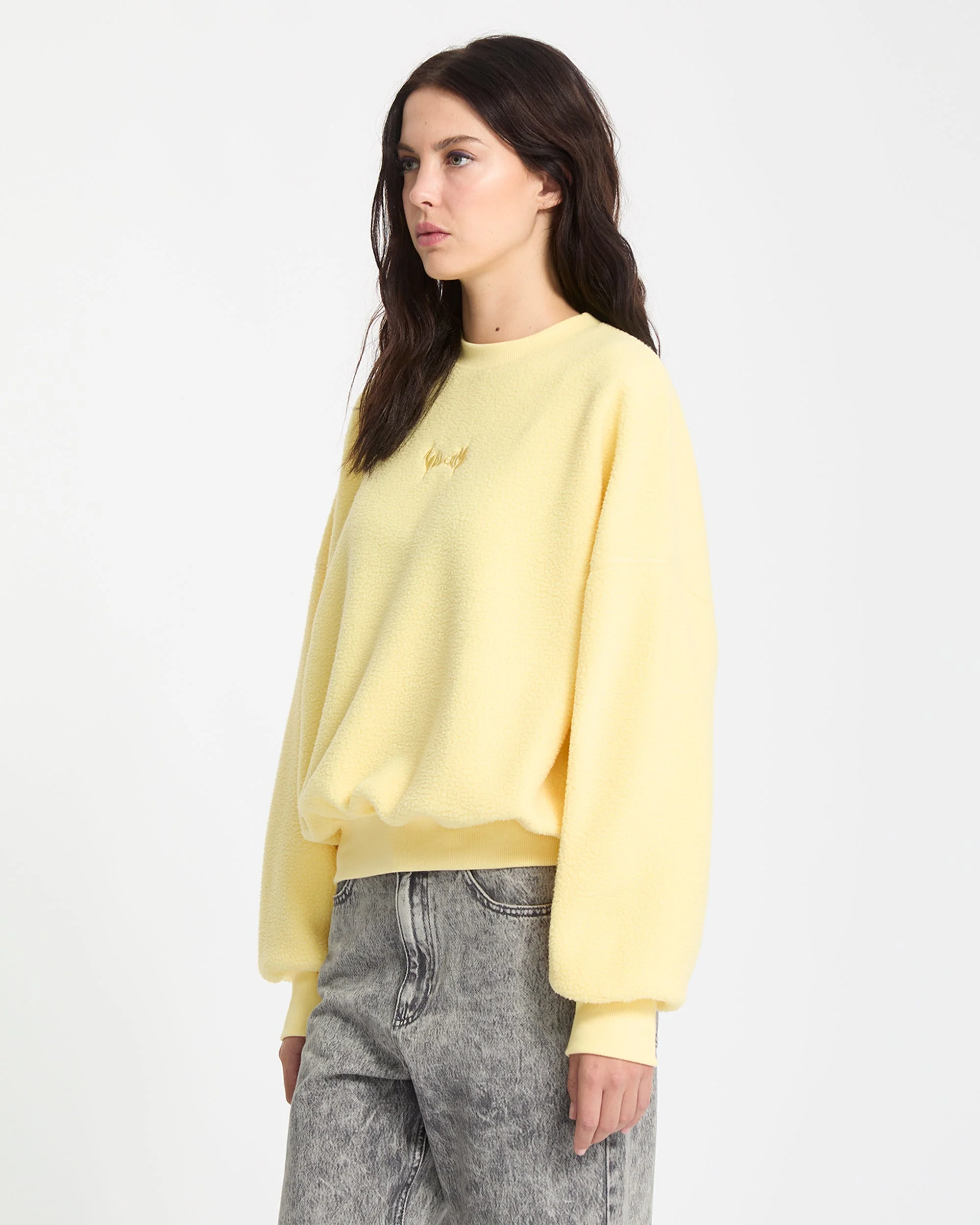 Piou Sherpa Sweatshirt - Dawn Yellow - Image 7