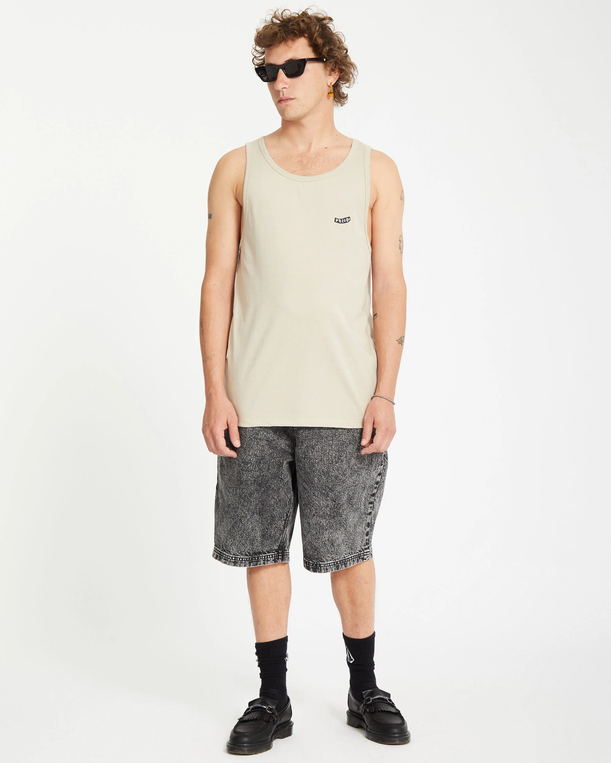 Pistol Stone Tanktop - LIGHT KHAKI - Image 4