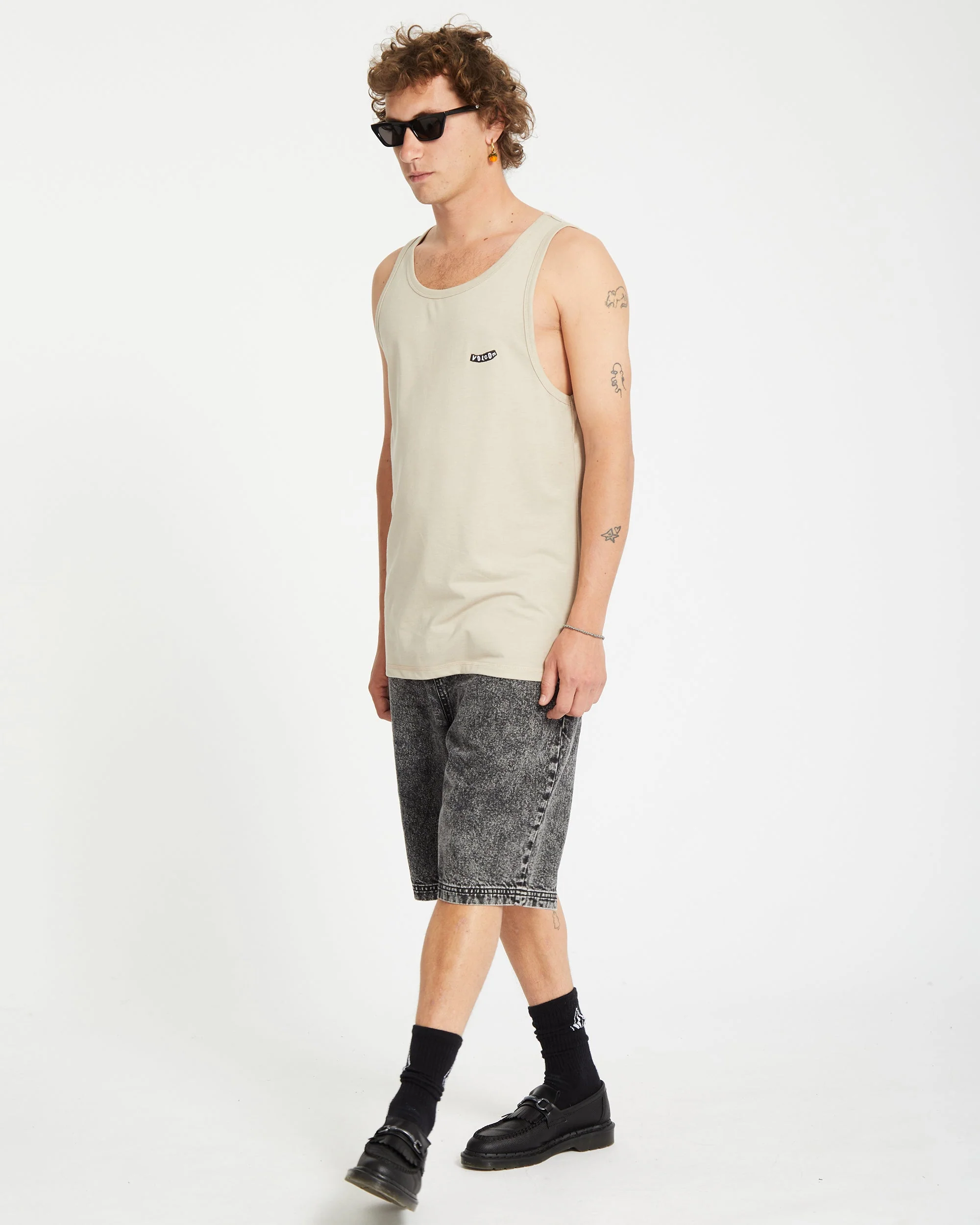 Pistol Stone Tanktop - LIGHT KHAKI - Image 6