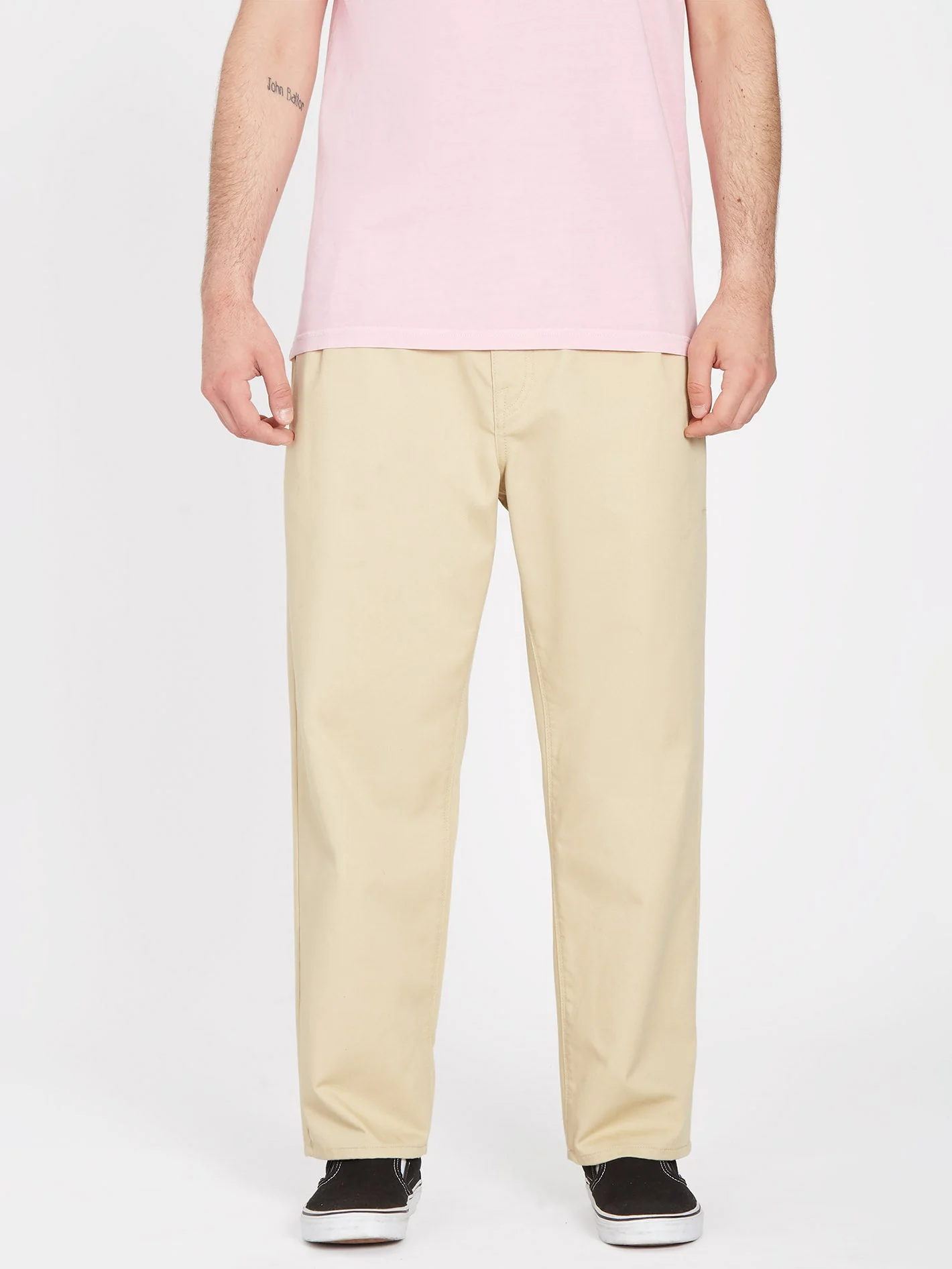 Pleated Chino Hose - ALMOND - Image 9