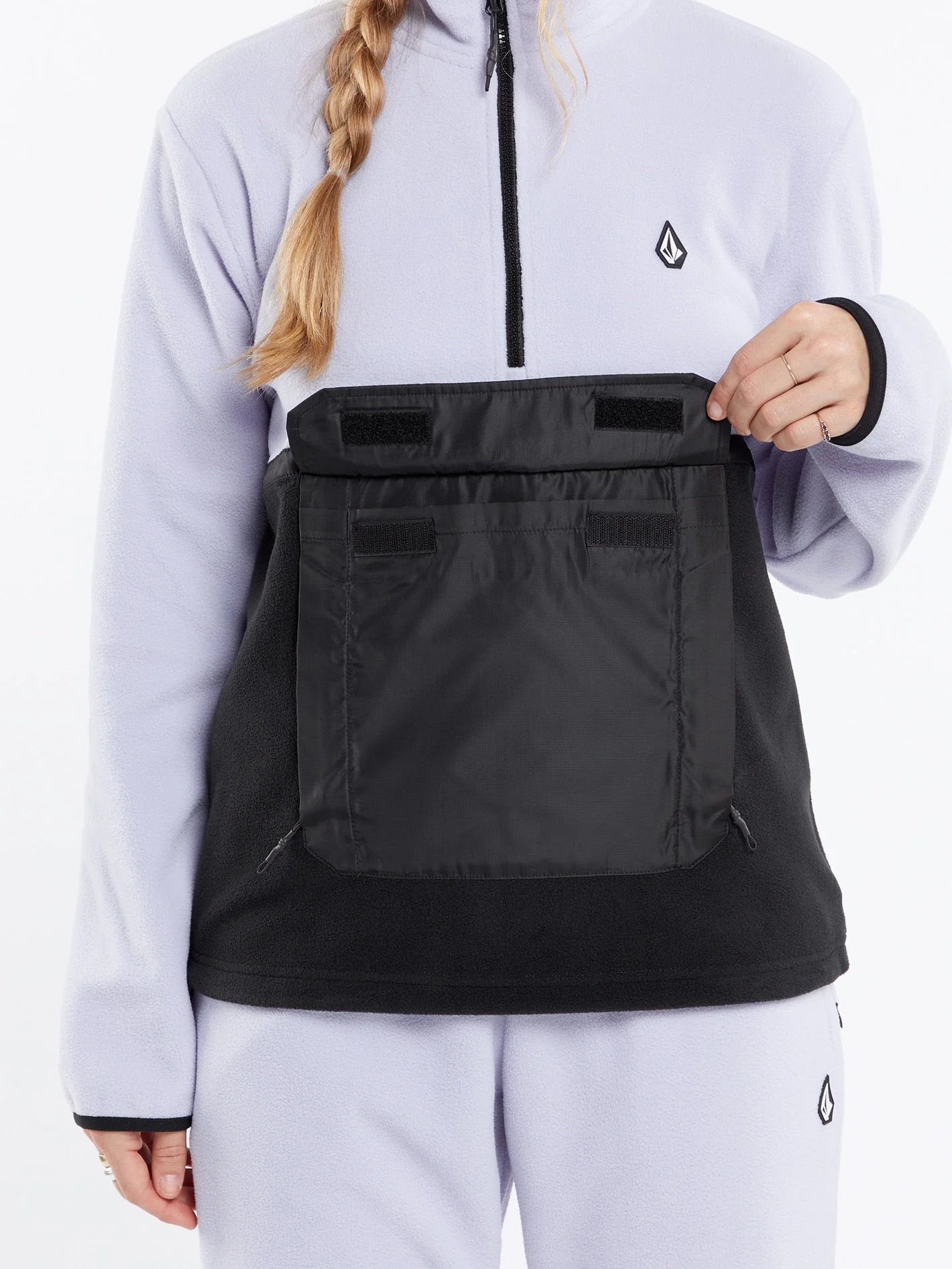 Polar Half-Zipped Sweatshirt - LILAC ASH - Image 4