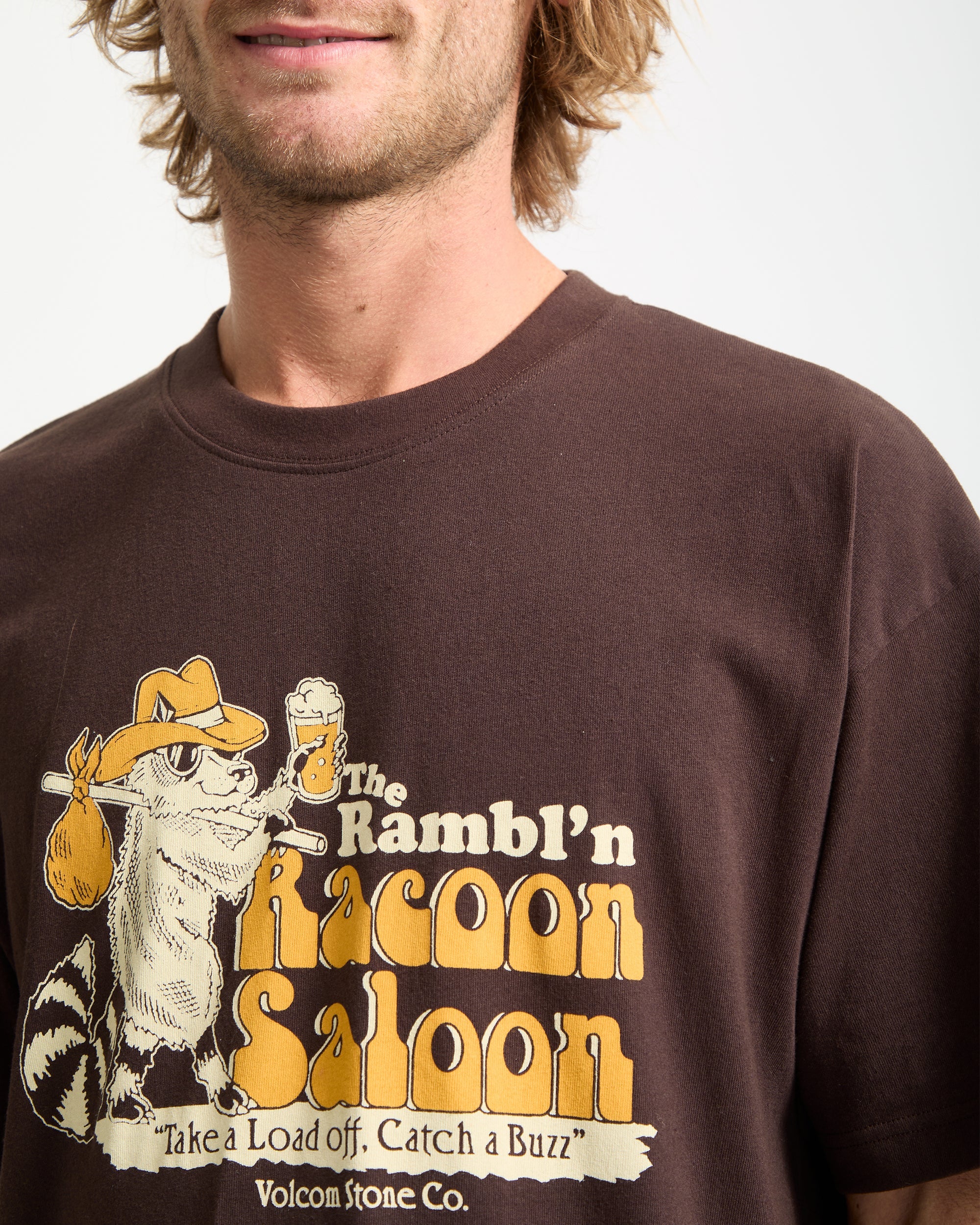 Racoon T-Shirt - Cacao - Image 3