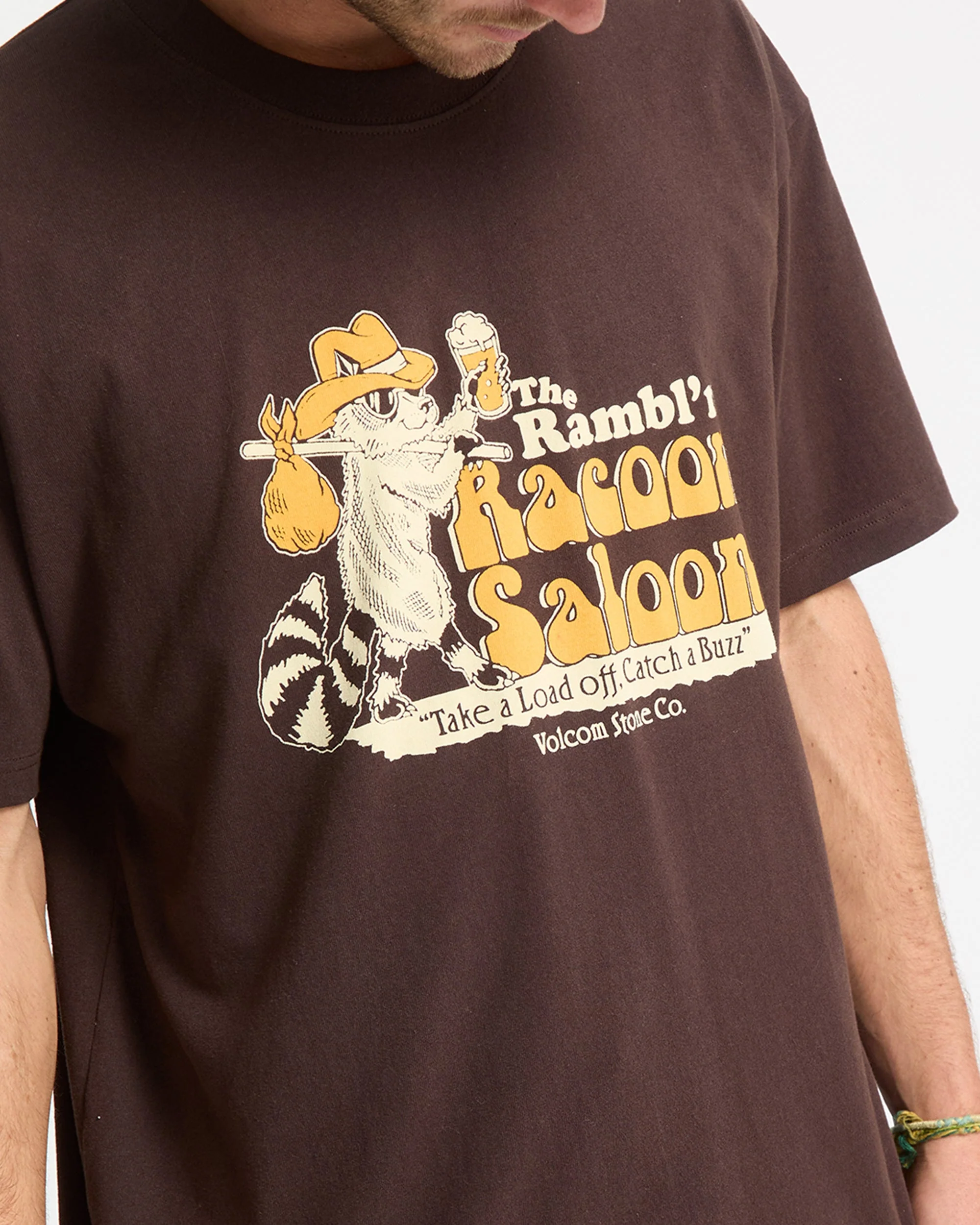 Racoon T-Shirt - Cacao - Image 4