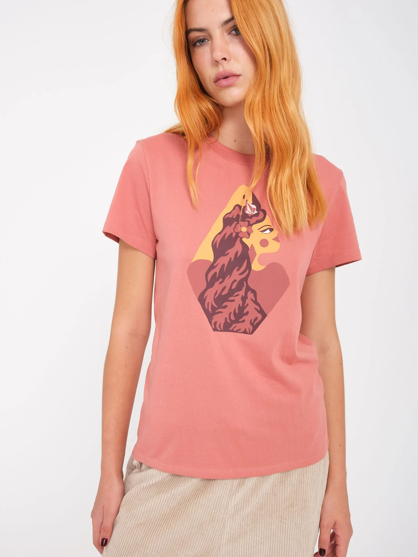 Radical Daze T-Shirt - Mauve Rose - Image 3