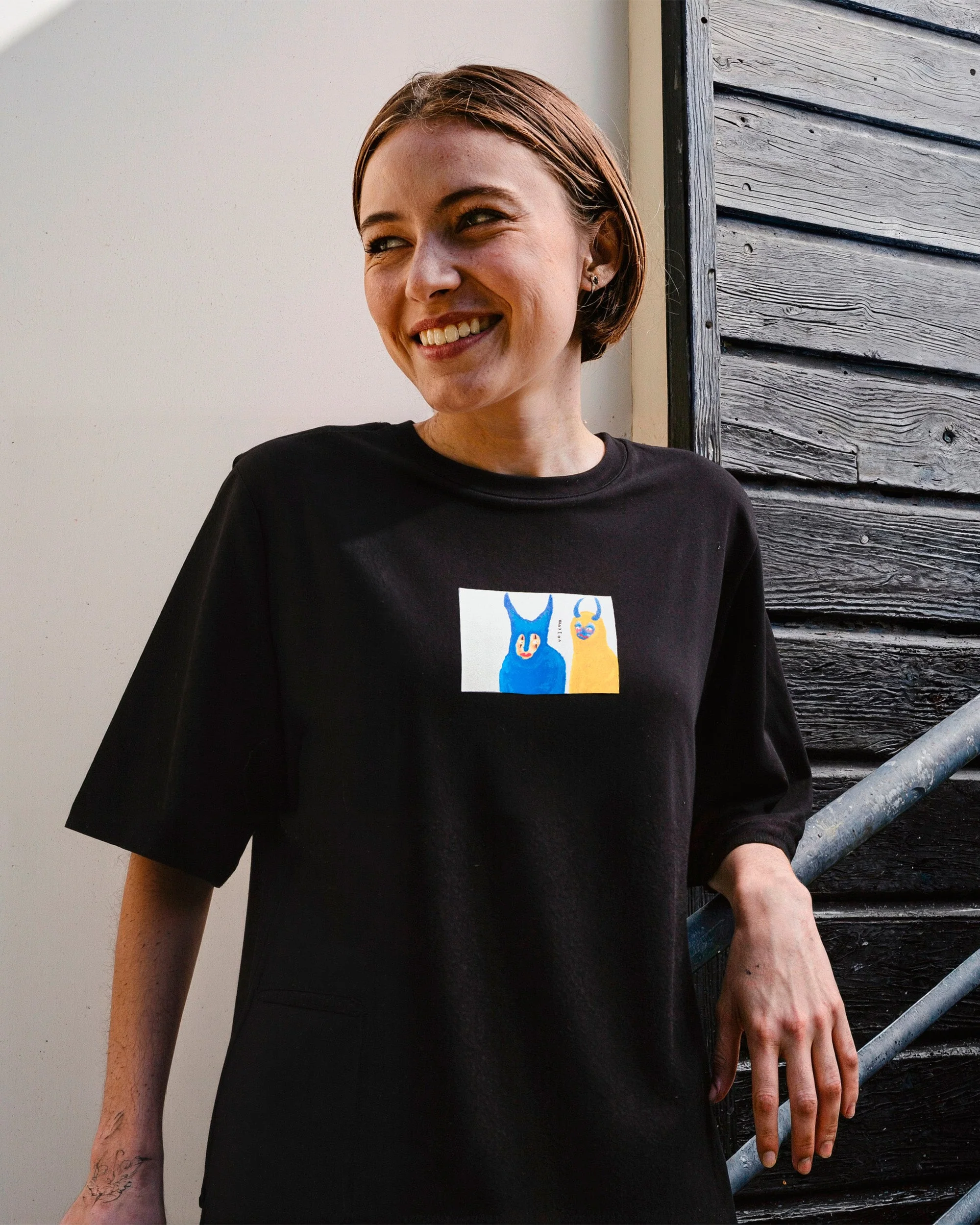 Radical Daze Up T-Shirt - Black - Image 4