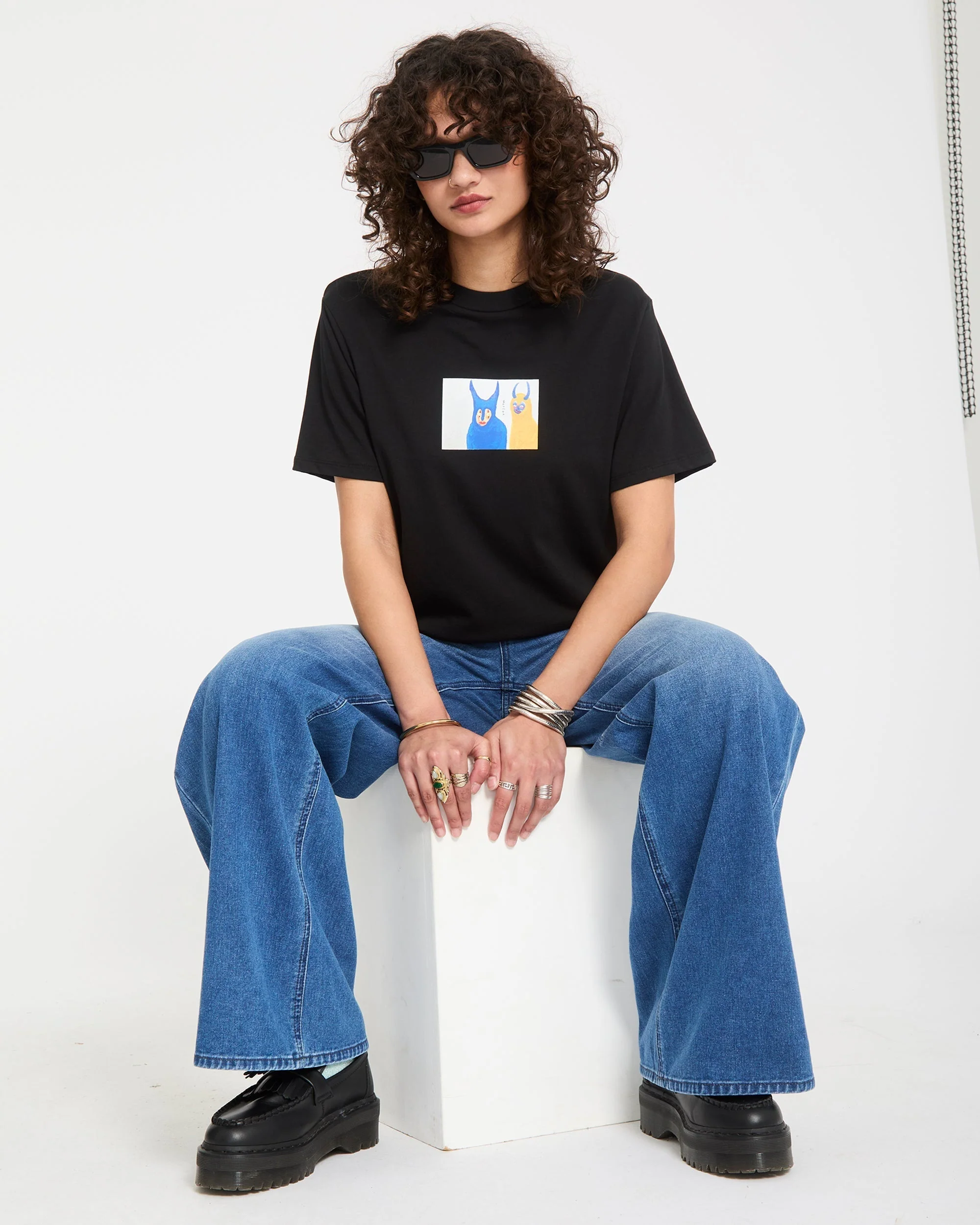 Radical Daze Up T-Shirt - Black - Image 9