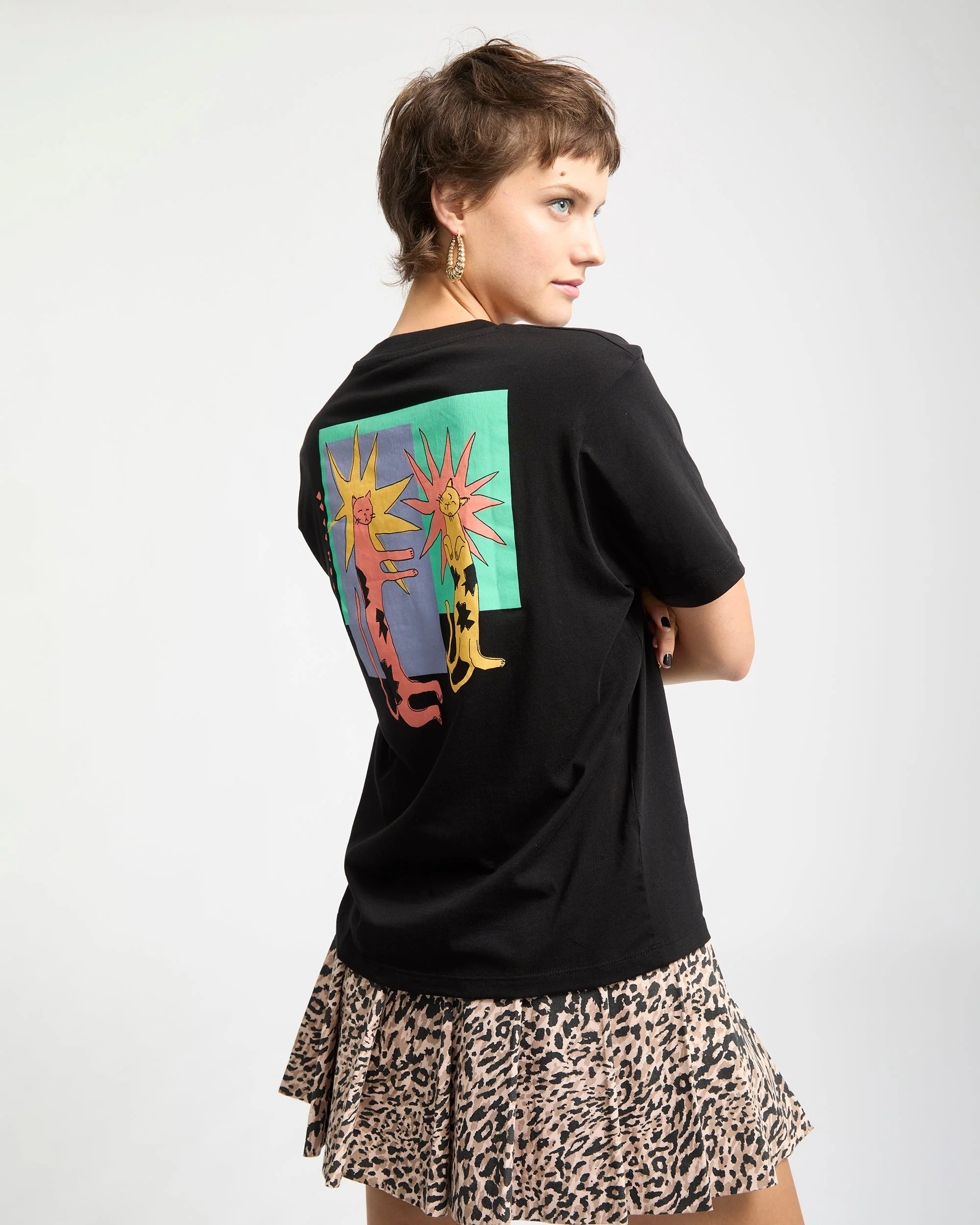 Radical Daze Up T-Shirt - Black - Image 6