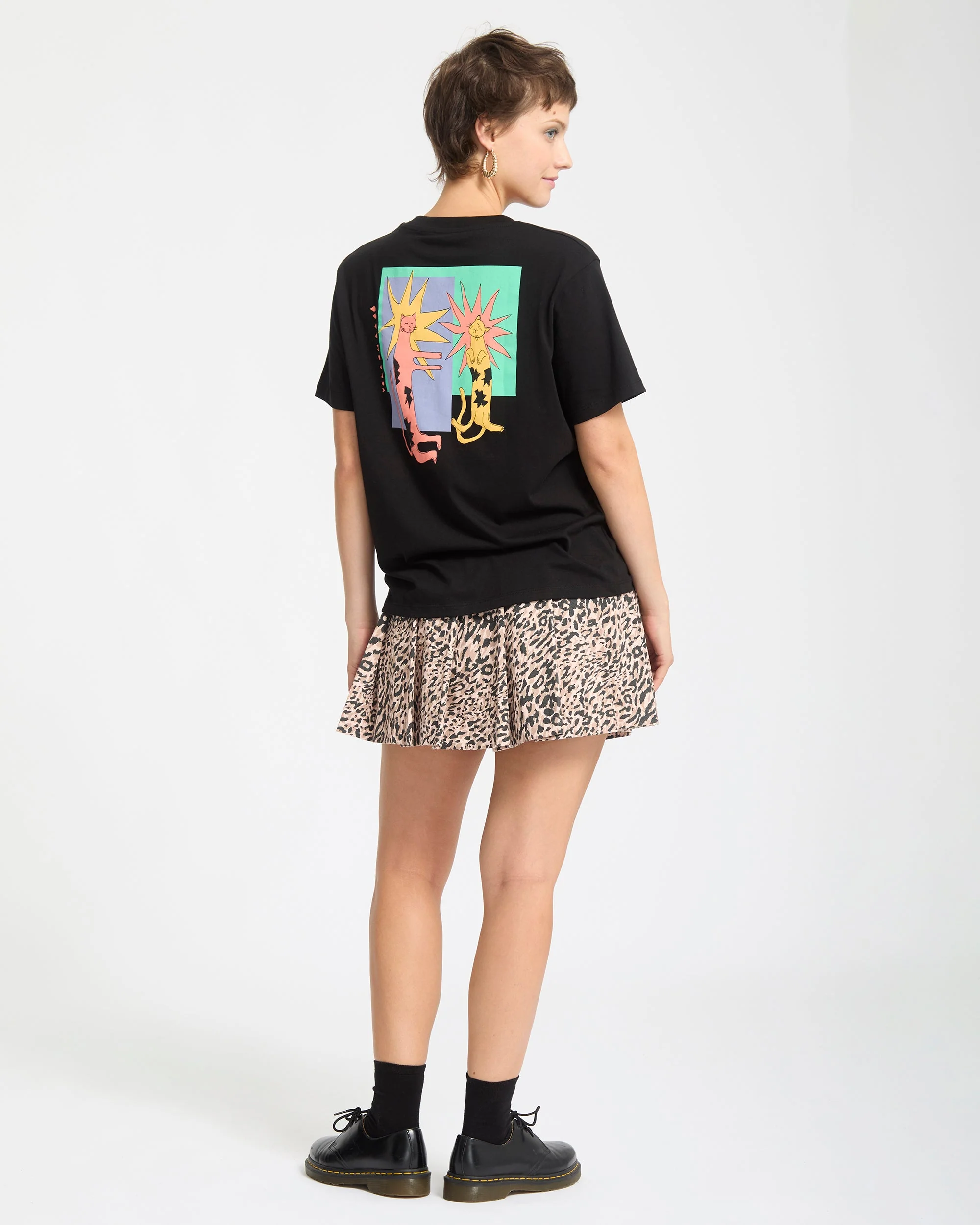 Radical Daze Up T-Shirt - Black - Image 8