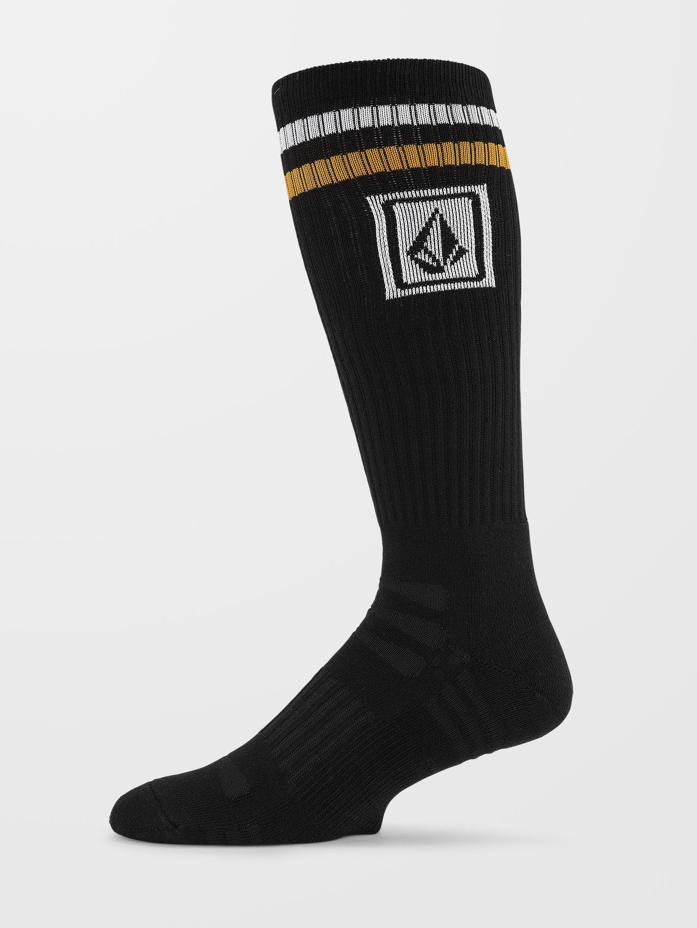 High Stripe Ramp Stone Skate Socken - BLACK - Image 4