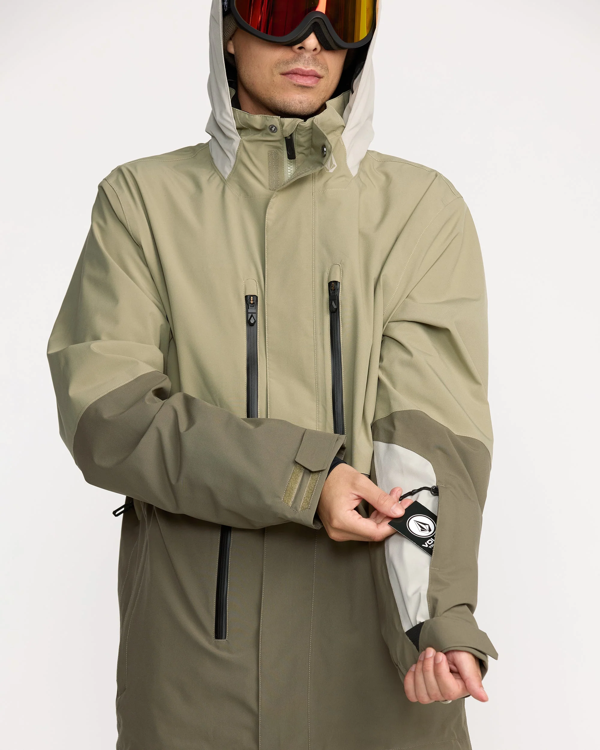 Rnge Stretch 30K Jacke - Moss Green - Image 7