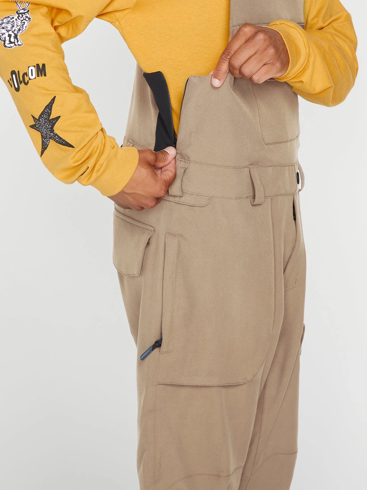 Roan Bib Overall - Dark Khaki - Image 8