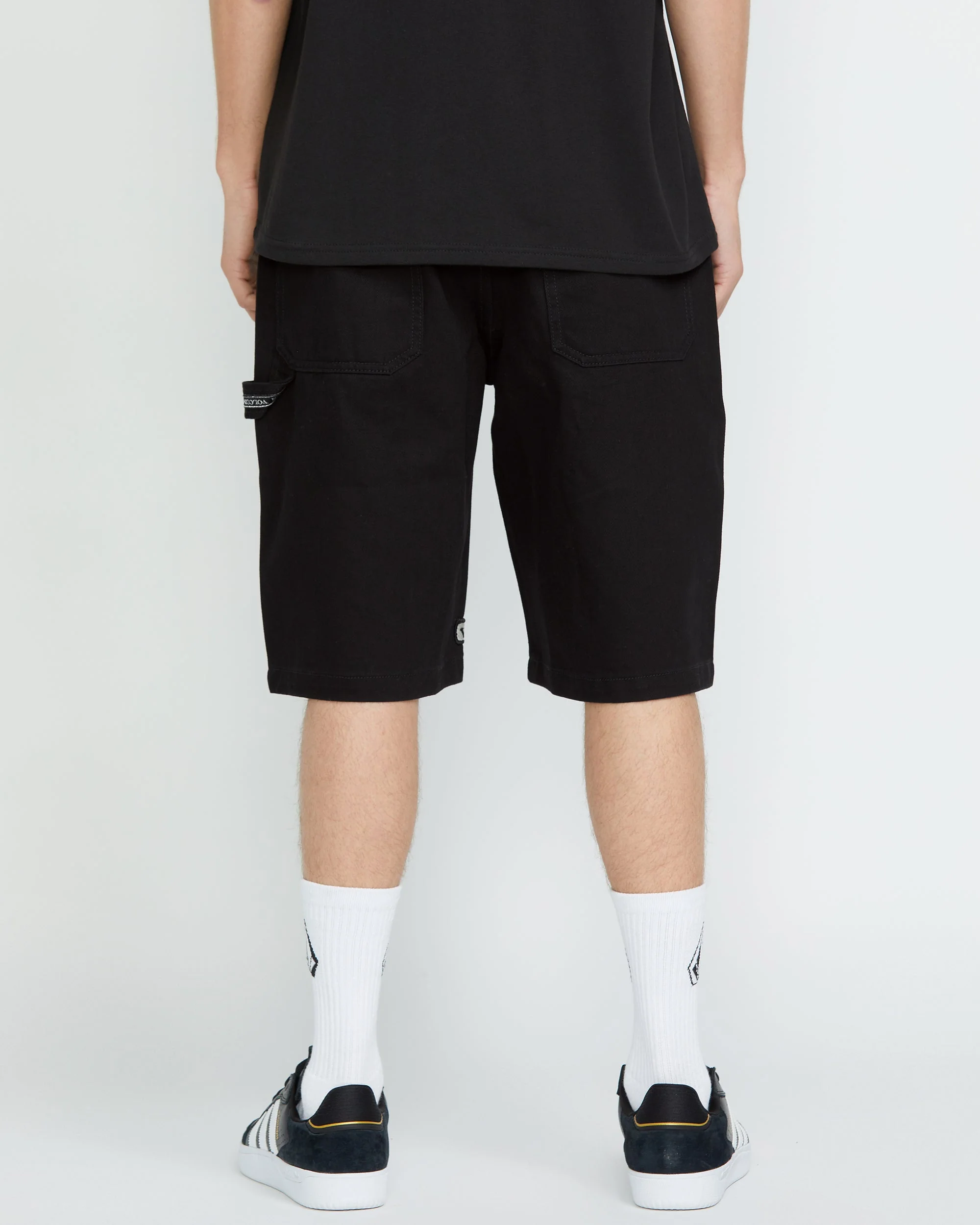 Sawhorse Denim Shorts - BLACK - Image 2