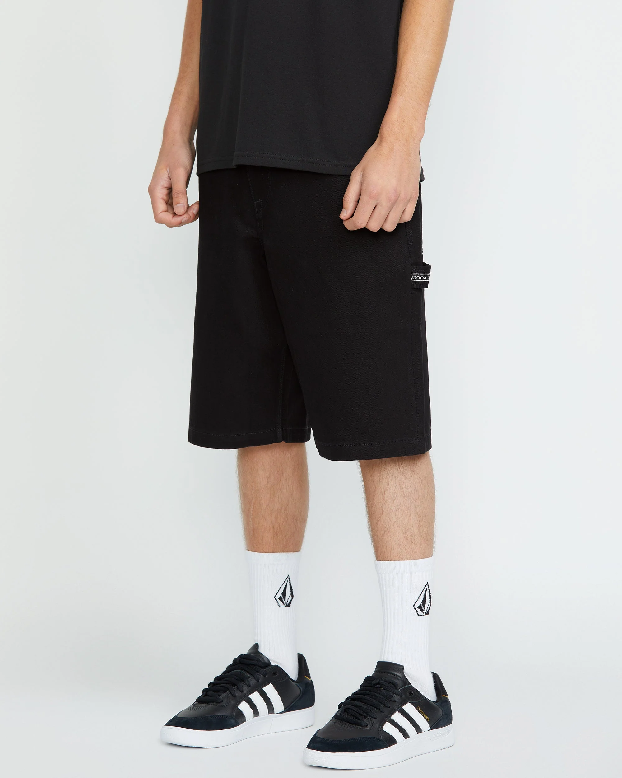 Sawhorse Denim Shorts - BLACK - Image 3