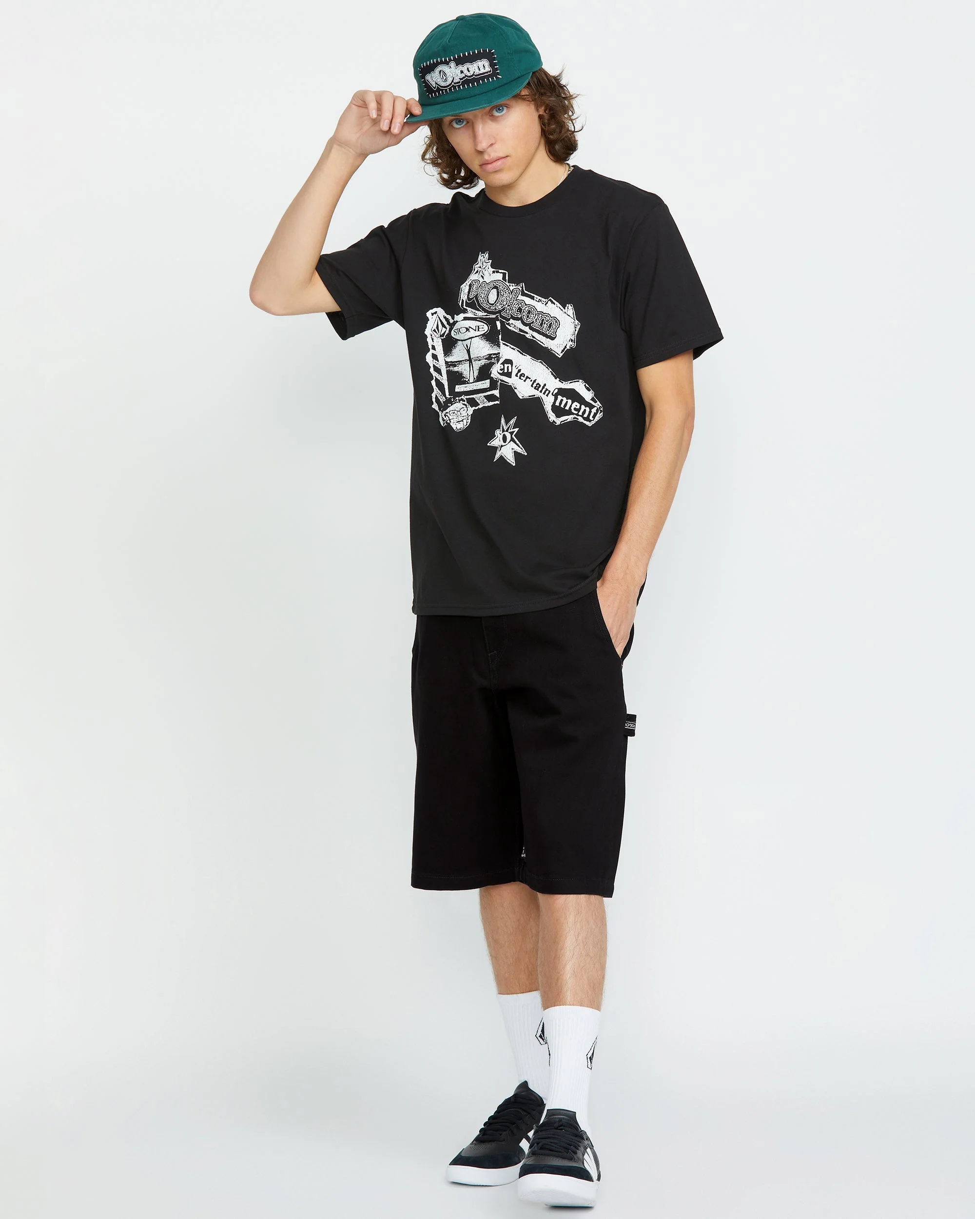 Sawhorse Denim Shorts - BLACK - Image 6