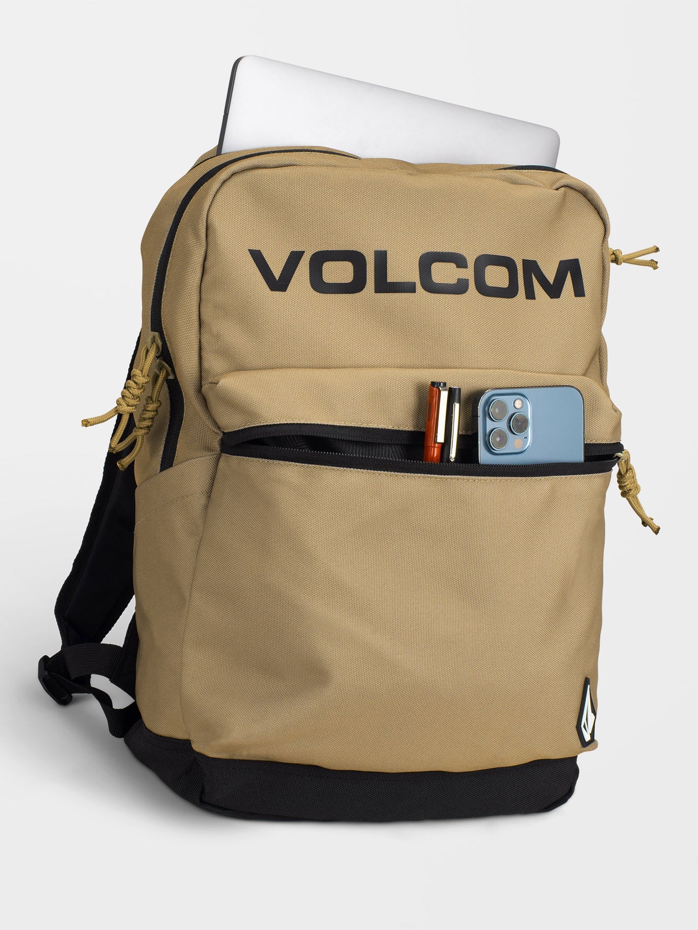 School Rucksack - Dark Khaki - Image 3