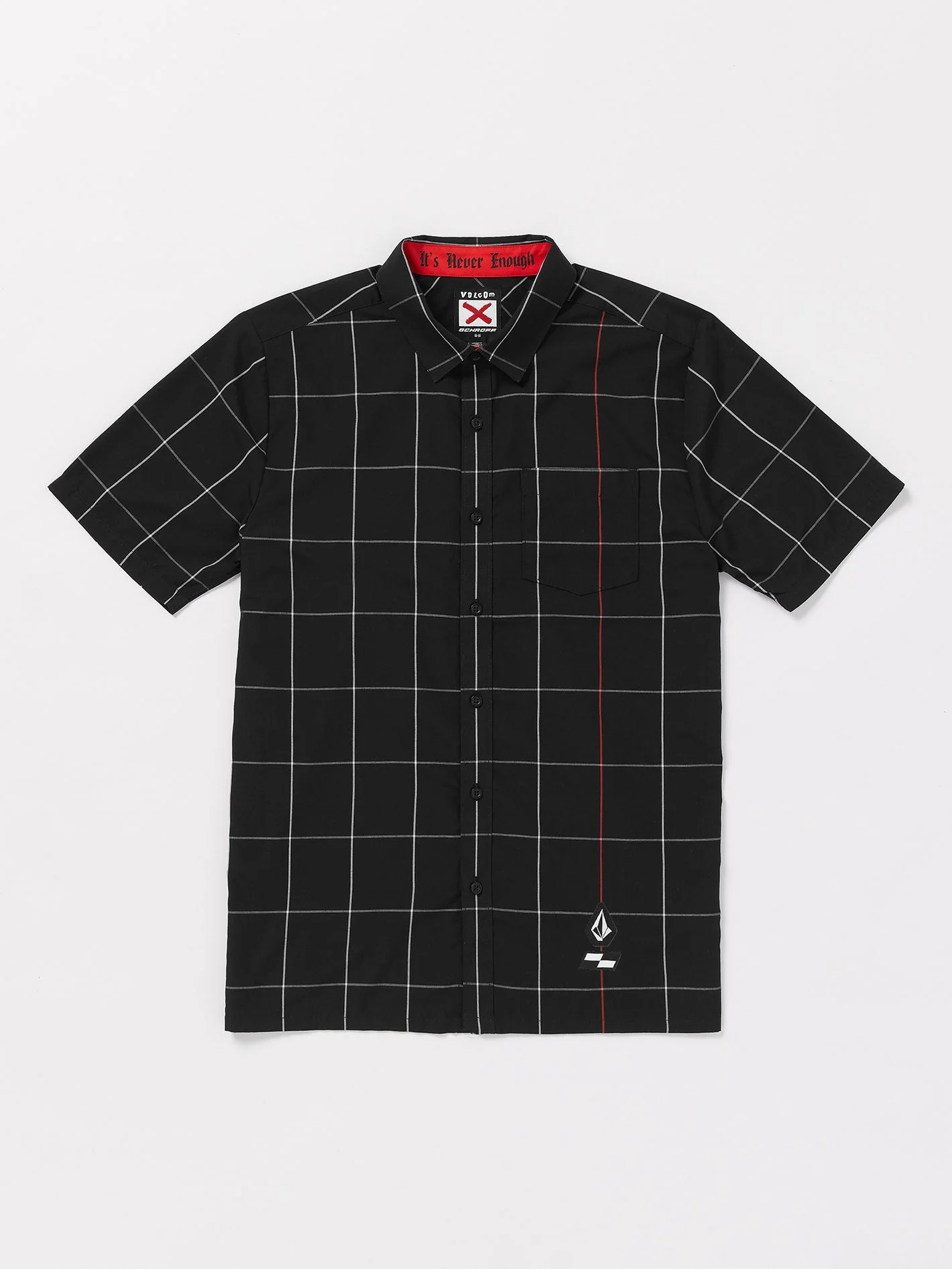 Schroff X Volcom Kariertes Hemd - Black - Image 4