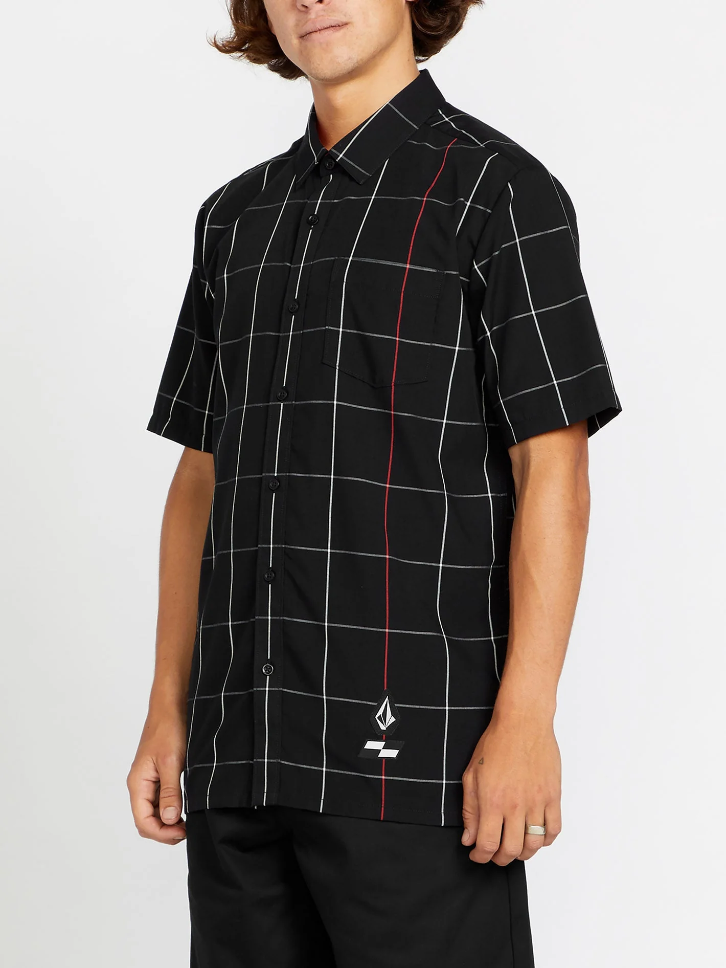 Schroff X Volcom Kariertes Hemd - Black - Image 5