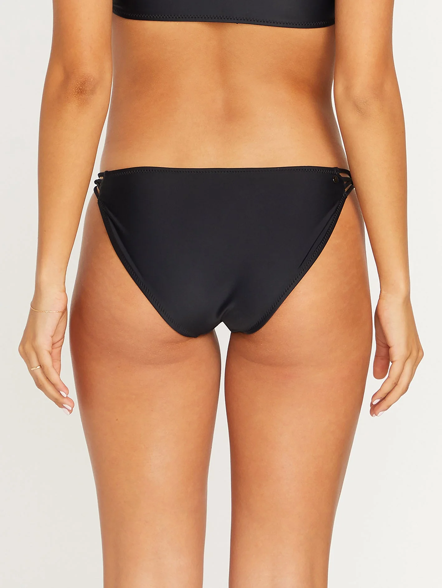 Simply Solid Full Bikini Bottom - BLACK - Image 4