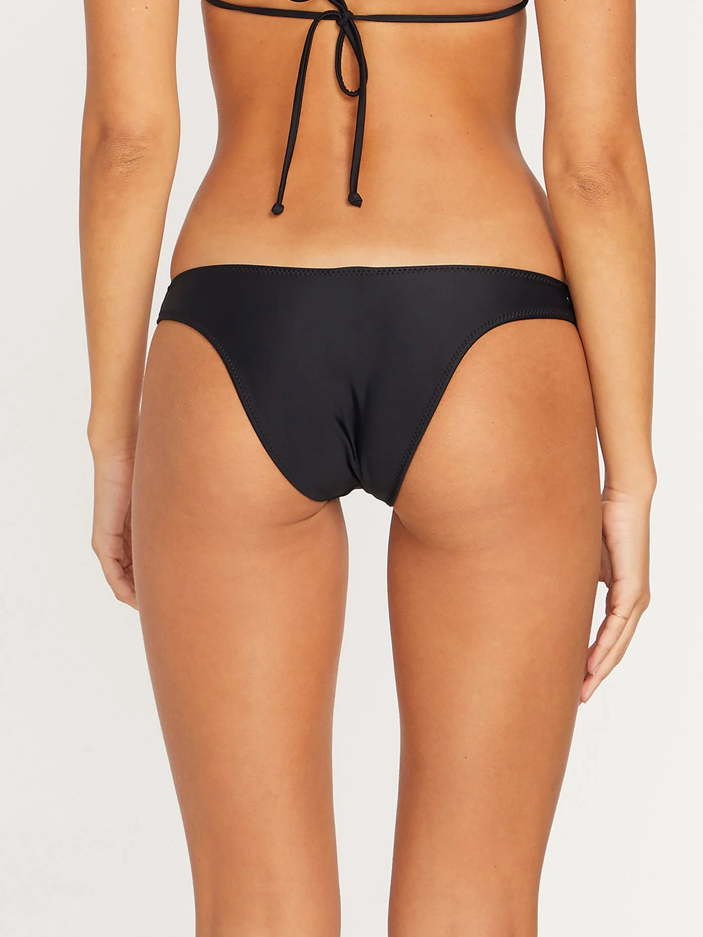 Simply Solid V Bikini Bottom - BLACK - Image 6