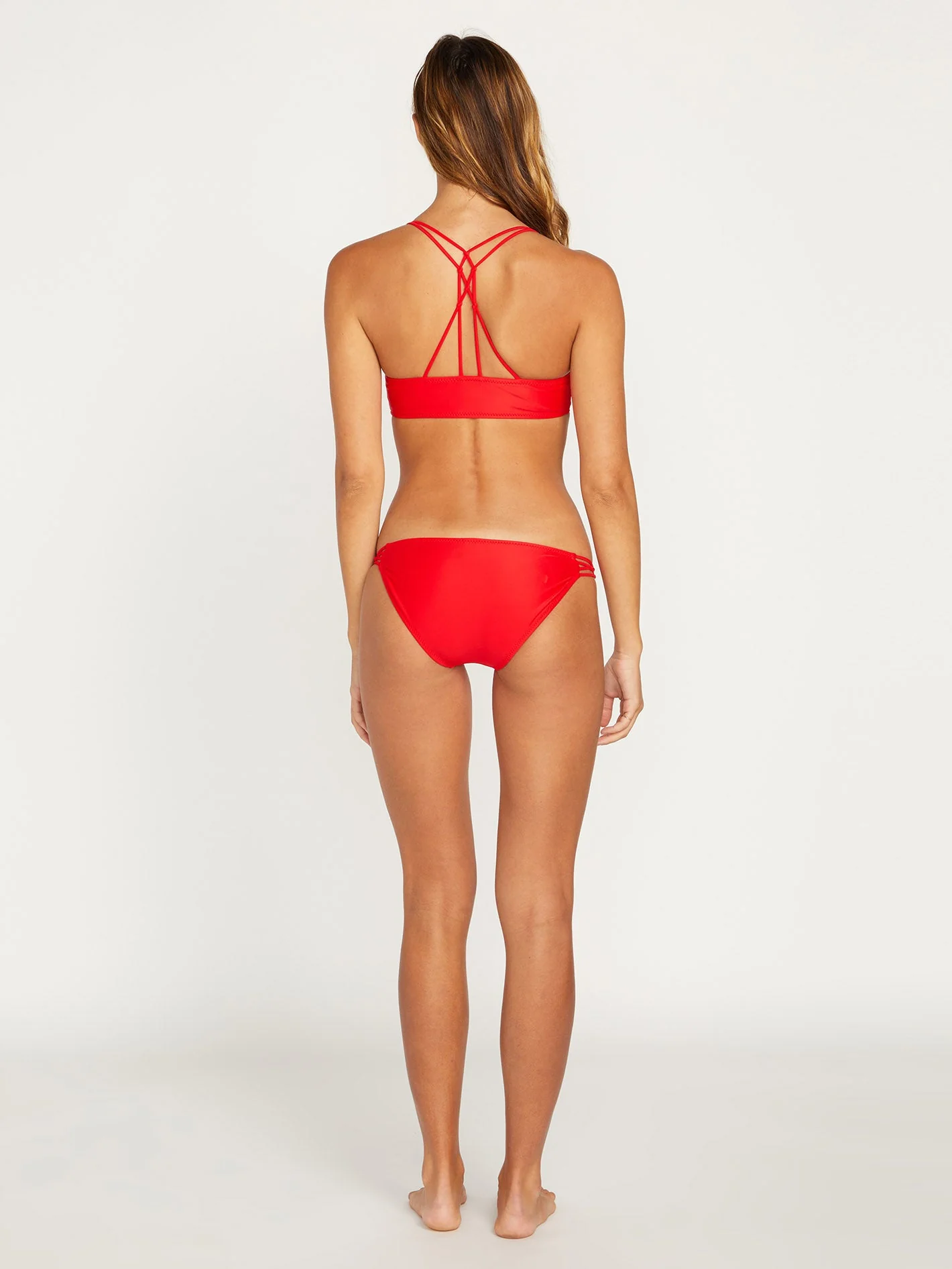 Simply Solid Vneck Bikini Top - CANDY APPLE - Image 10