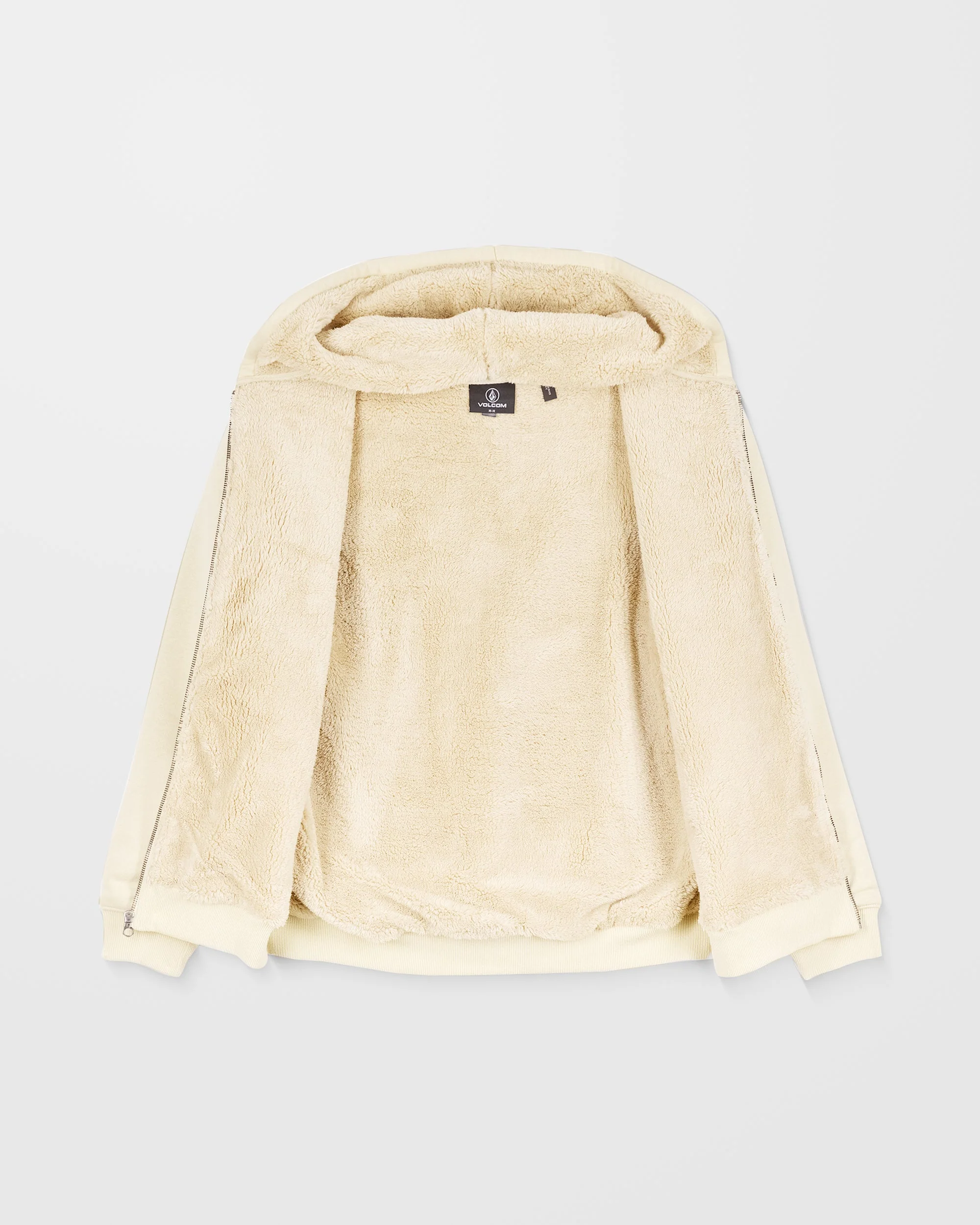 Single Stone Gefütterter Zip Hoodie - Light Beige - Image 11