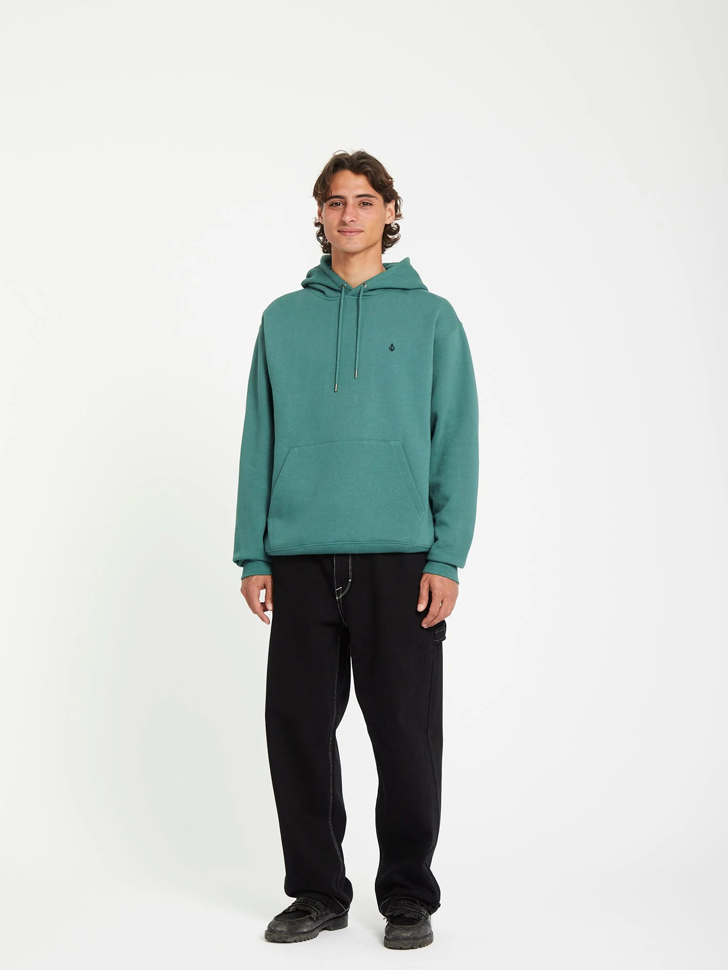 Single Stone Hoodie - Sea Green - Image 2