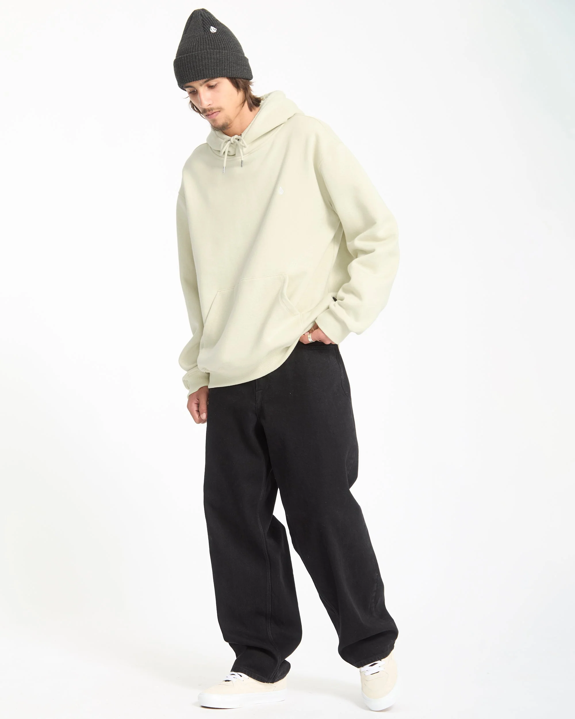 Single Stone Hoodie - Light Beige - Image 6