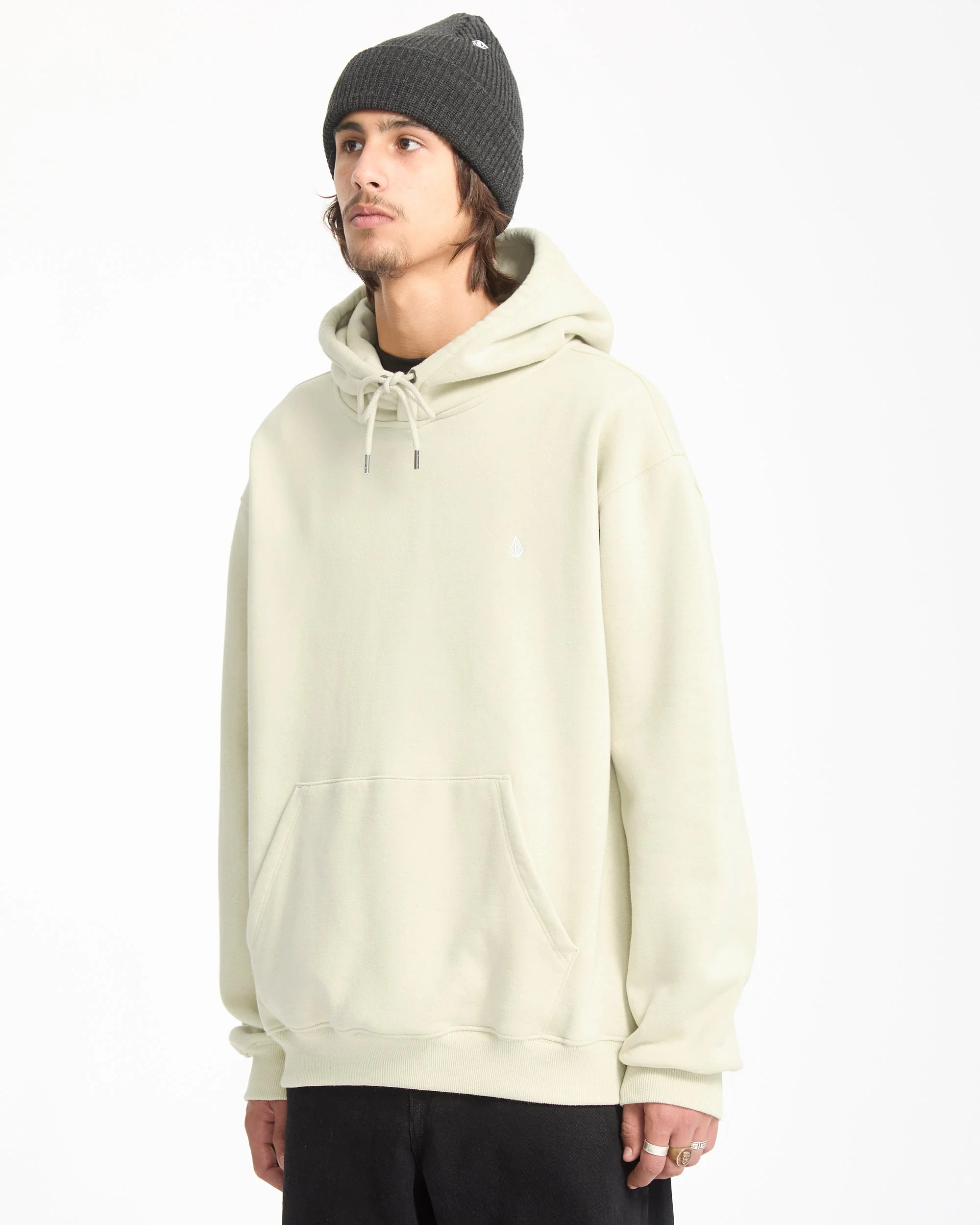 Single Stone Hoodie - Light Beige - Image 8
