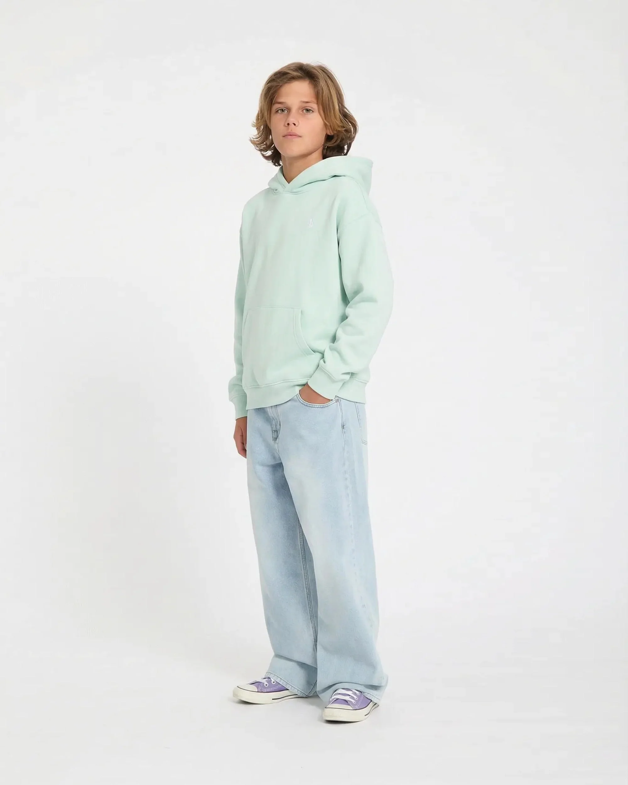Single Stone Hoodie - Pale Aqua - (KINDER) - Image 5