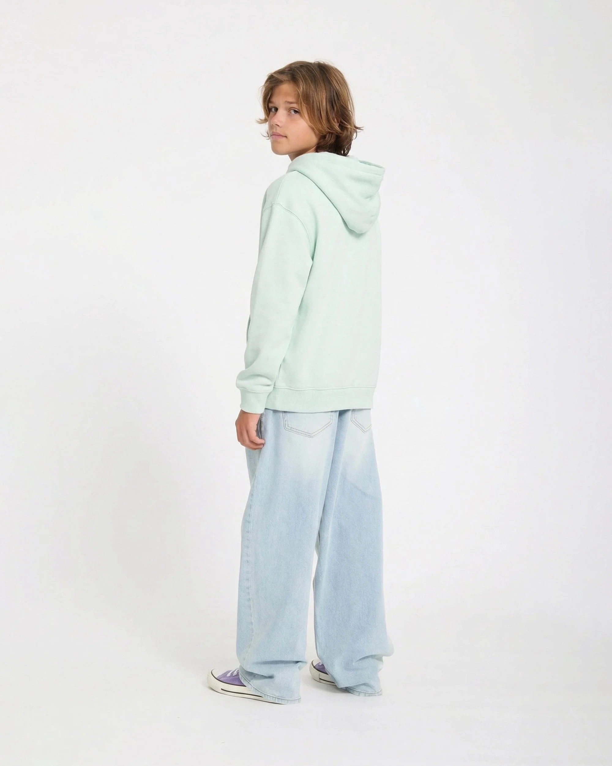 Single Stone Hoodie - Pale Aqua - (KINDER) - Image 6
