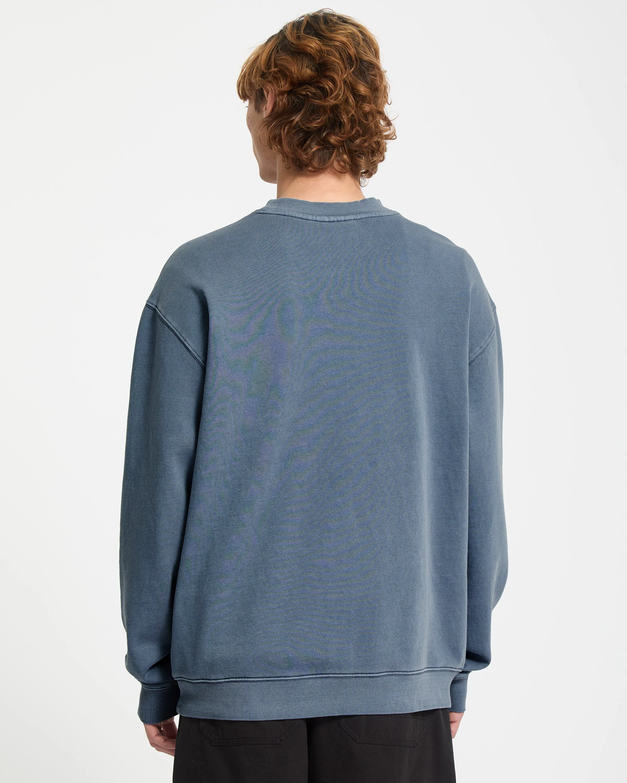 Single Stone Fleece-Sweatshirt - Blue Wash - Image 2
