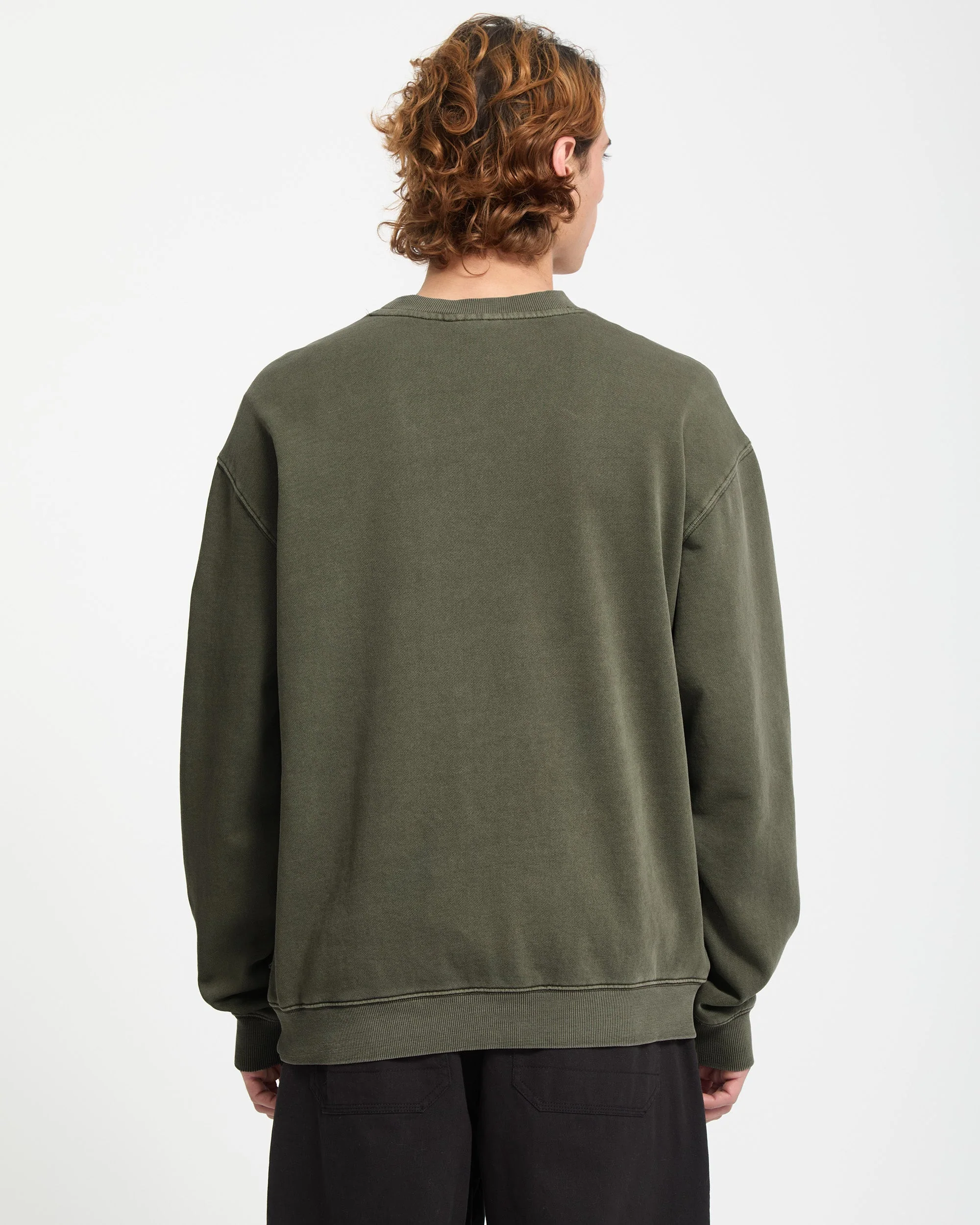 Single Stone Fleece-Sweatshirt - Dark Olive - Image 2