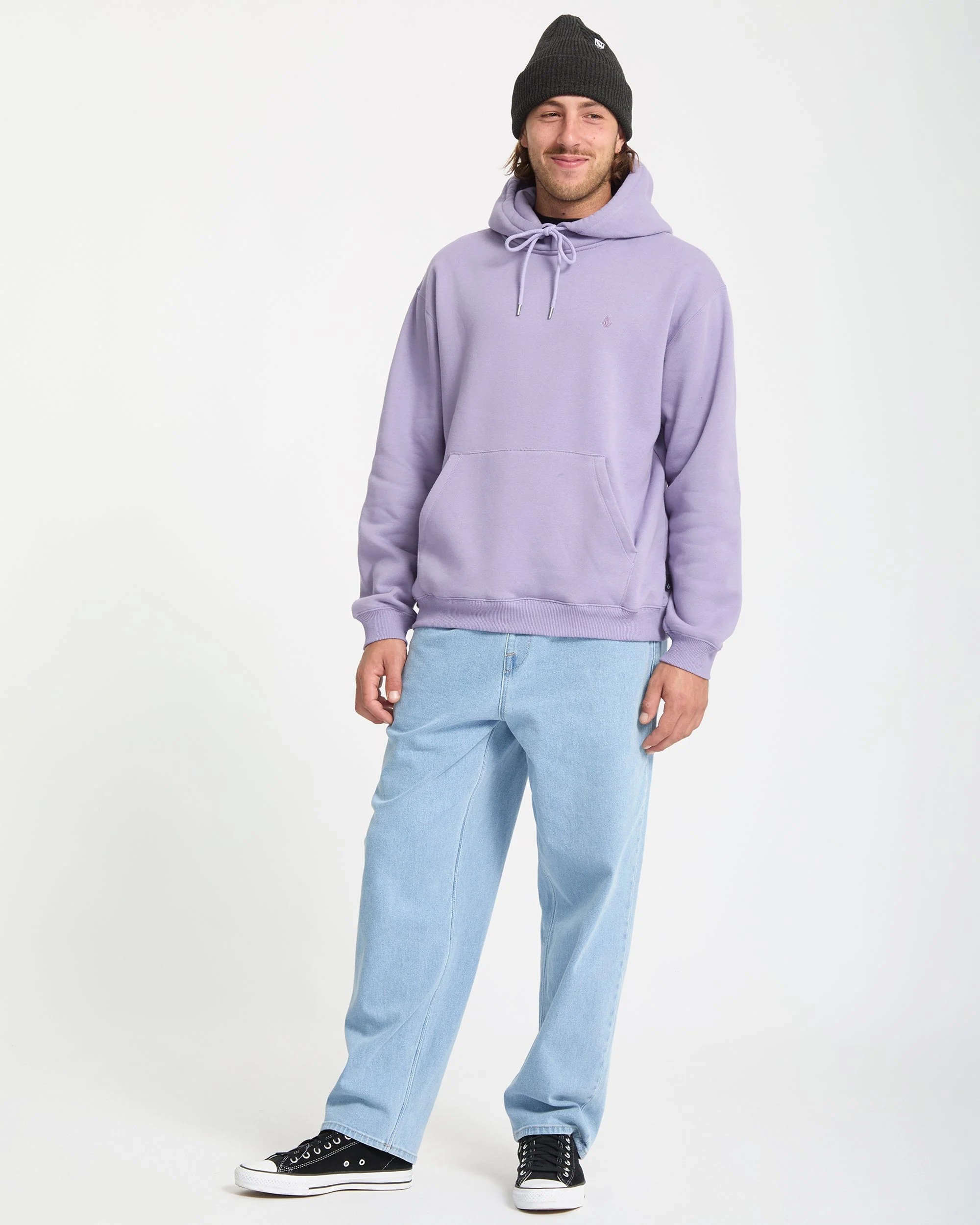 Single Stone Hoodie - Purple Ash - Image 5