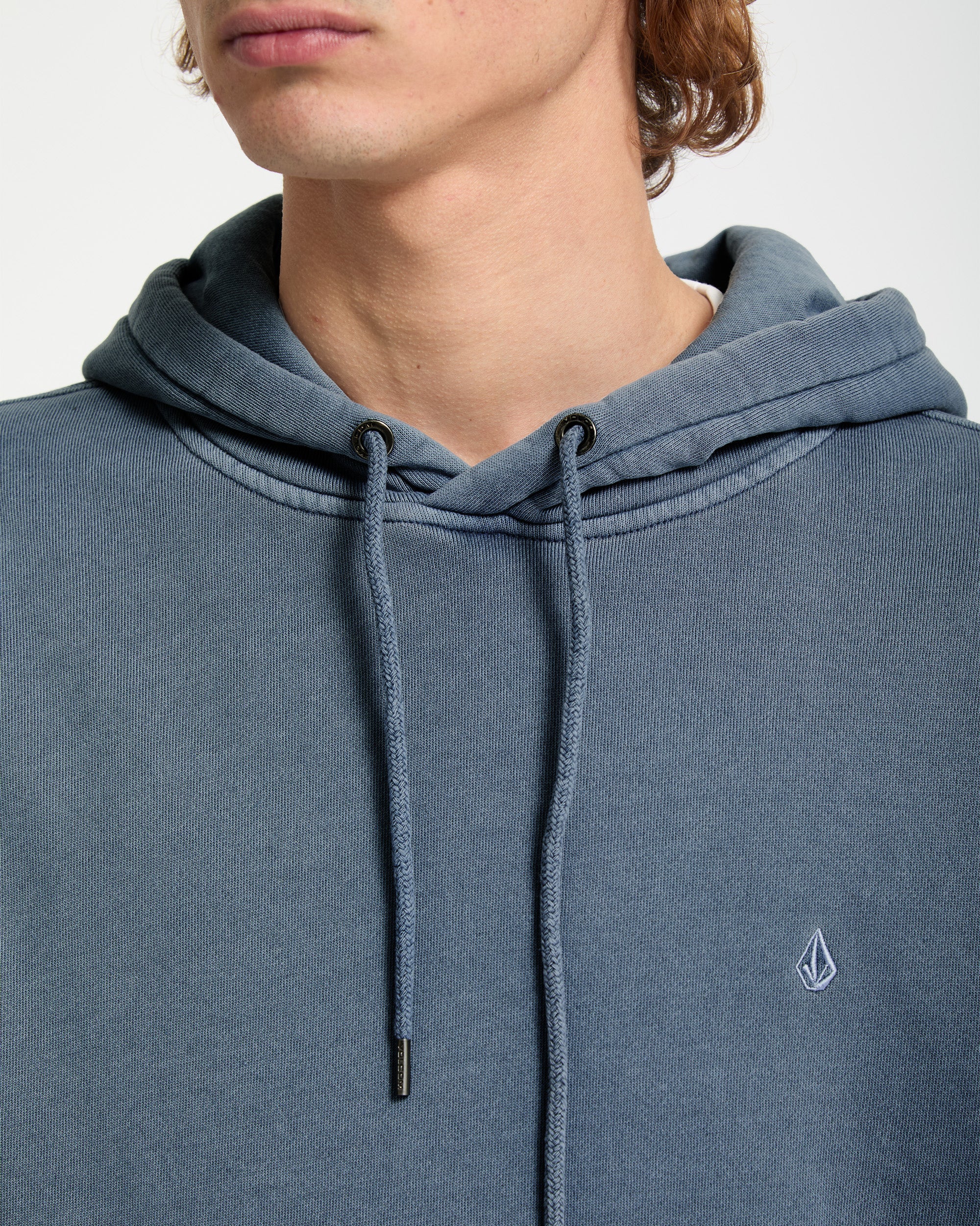 Single Stone Fleece-Hoodie - Blue Wash - Image 3