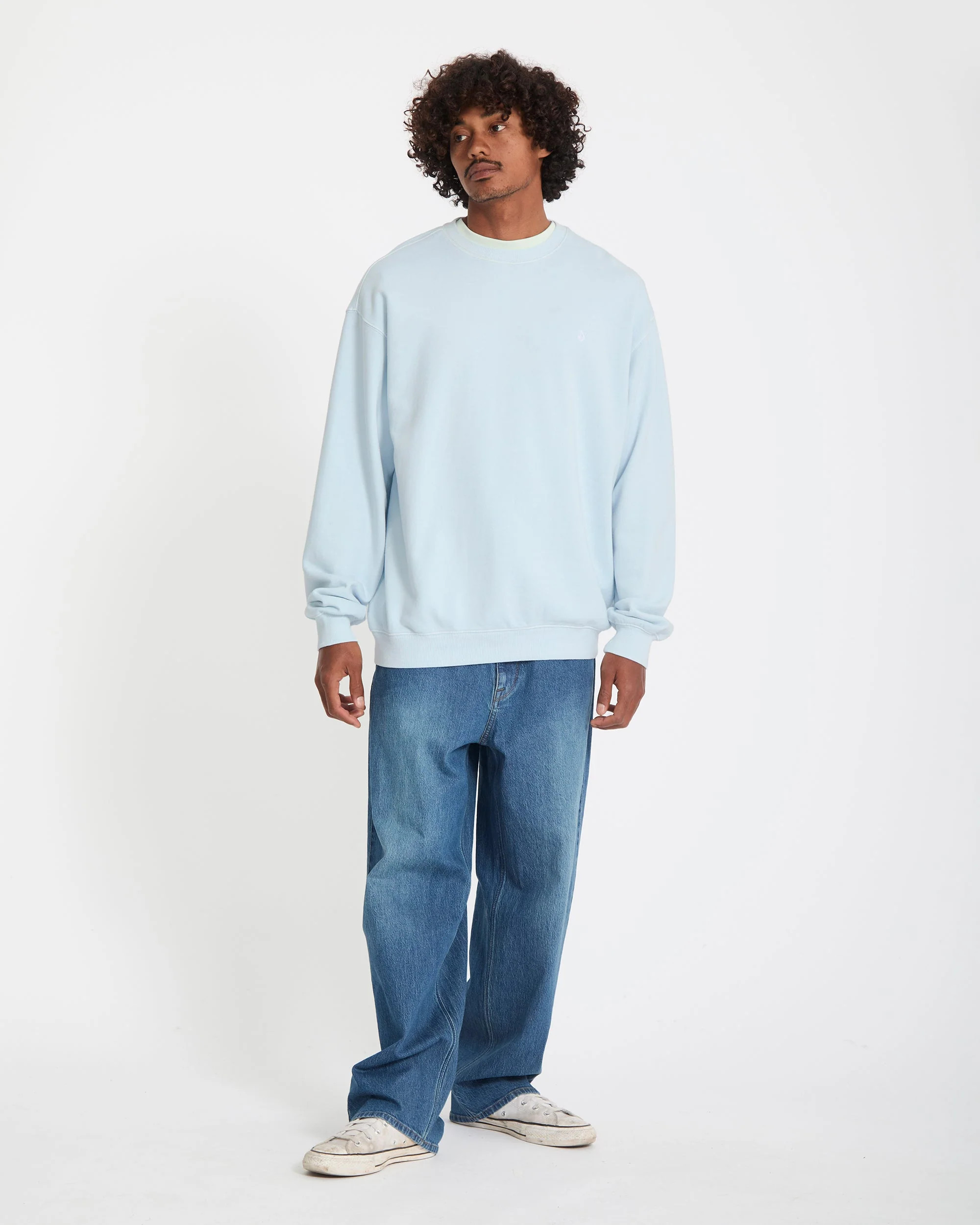 Single Stone Sweatshirt - Light Blue Acid - Image 7