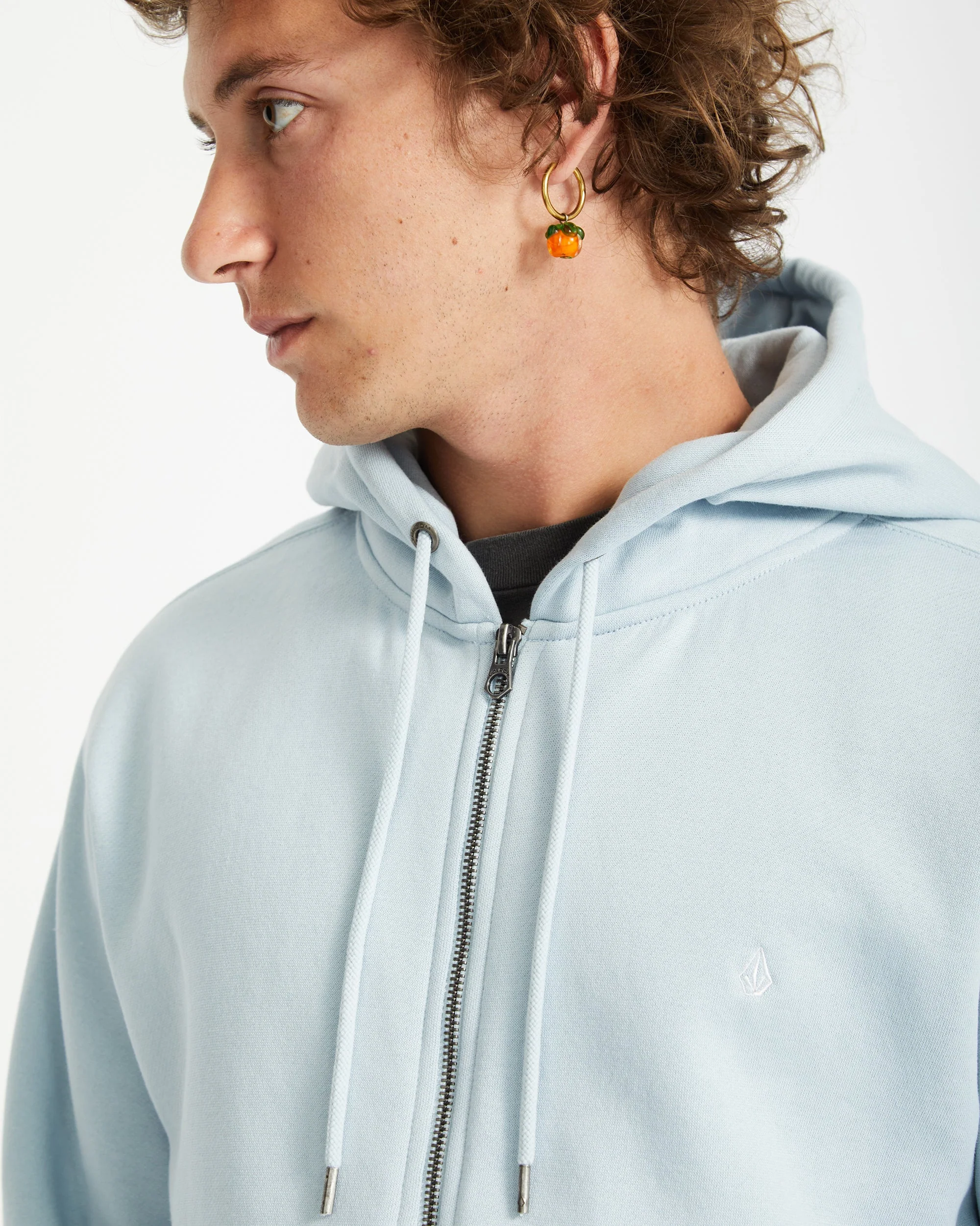 Single Stone Full Zip Kapuzenpullover - CAROLINA BLUE - Image 5