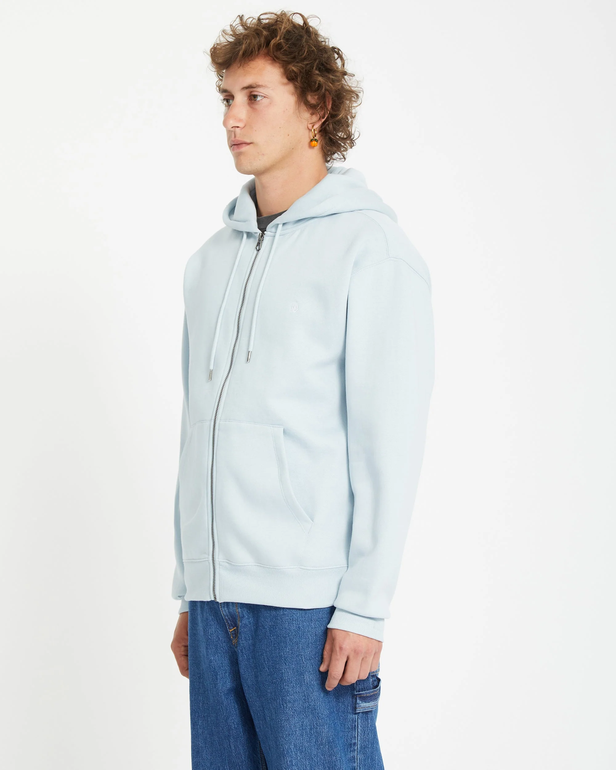 Single Stone Full Zip Kapuzenpullover - CAROLINA BLUE - Image 7