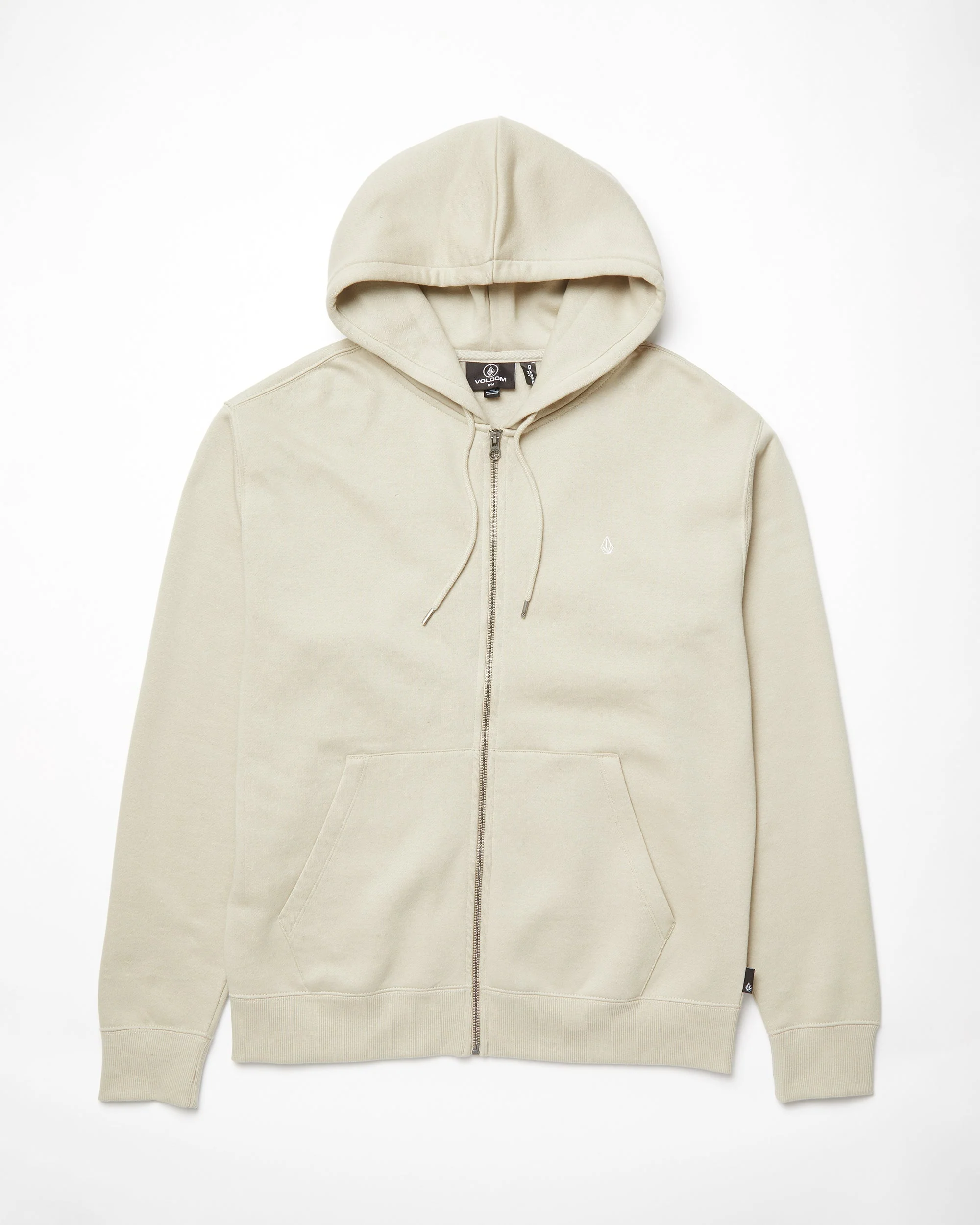 Single Stone Full Zip Kapuzenpullover - LIGHT KHAKI - Image 7