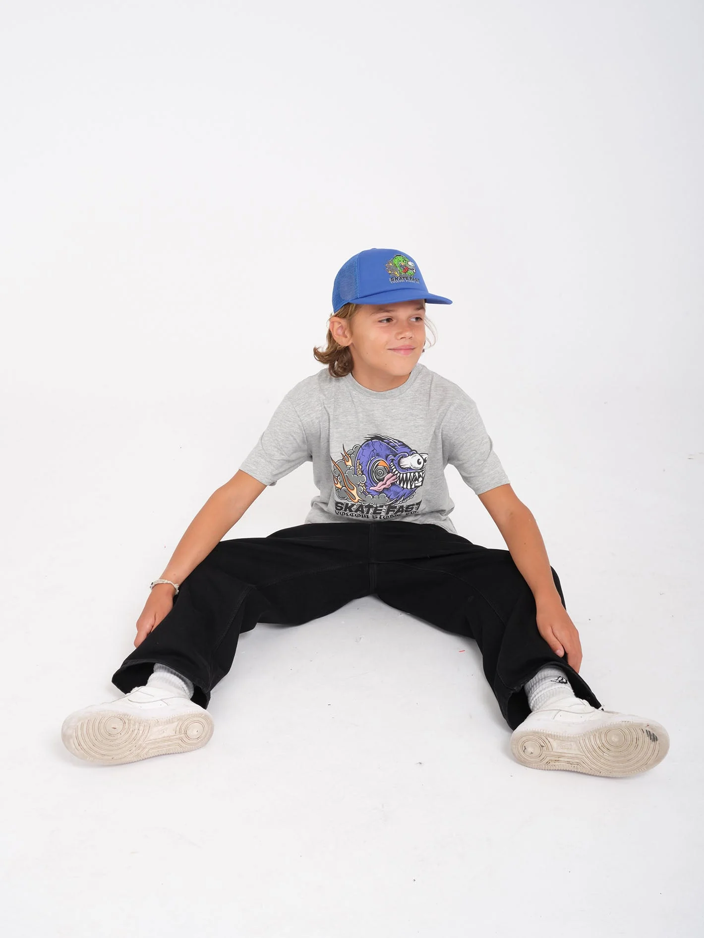 Skate Fast T-Shirt - Heather Grey  - (KINDER) - Image 5