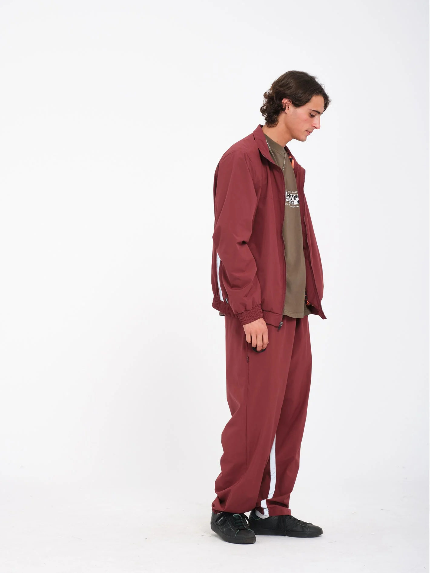 Skate Vitals Remy S Track Jacke - Merlot - Image 9