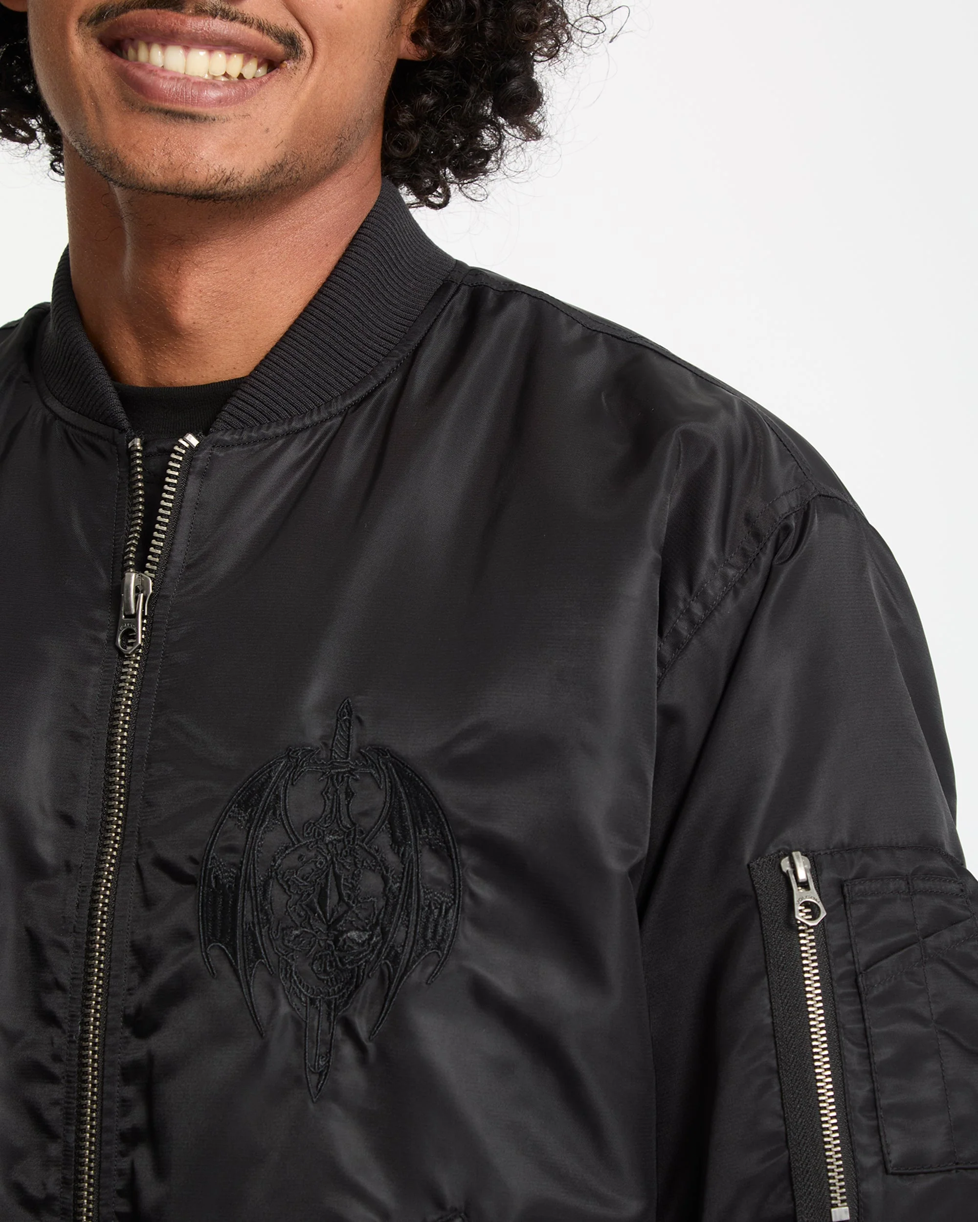 Skullarstone Bomberjacke - Black - Image 4