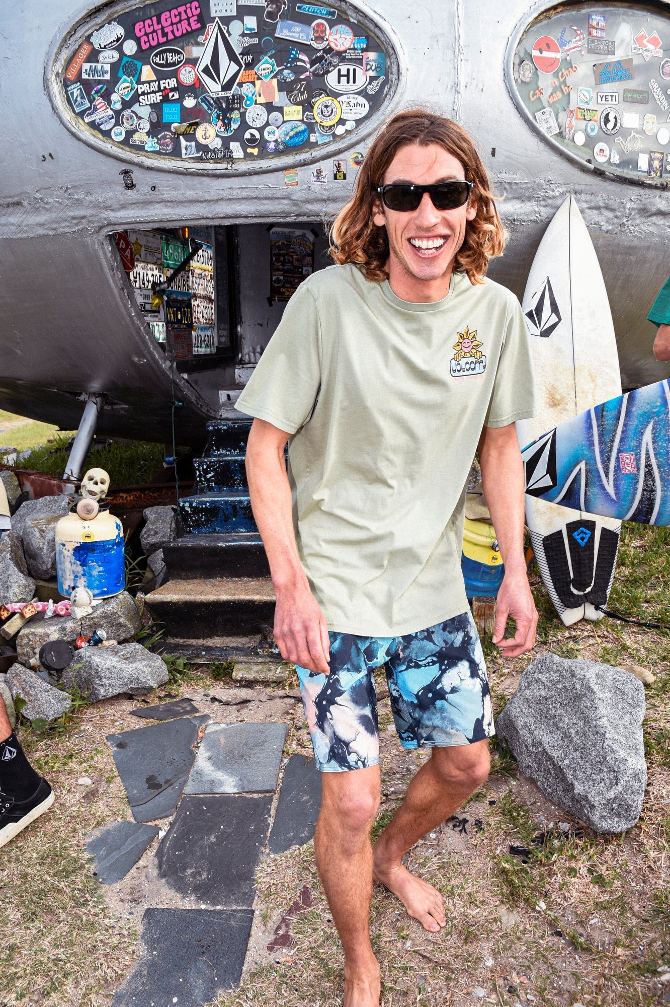 Skulli Wash Stoney 19" Badeshorts - NAVY