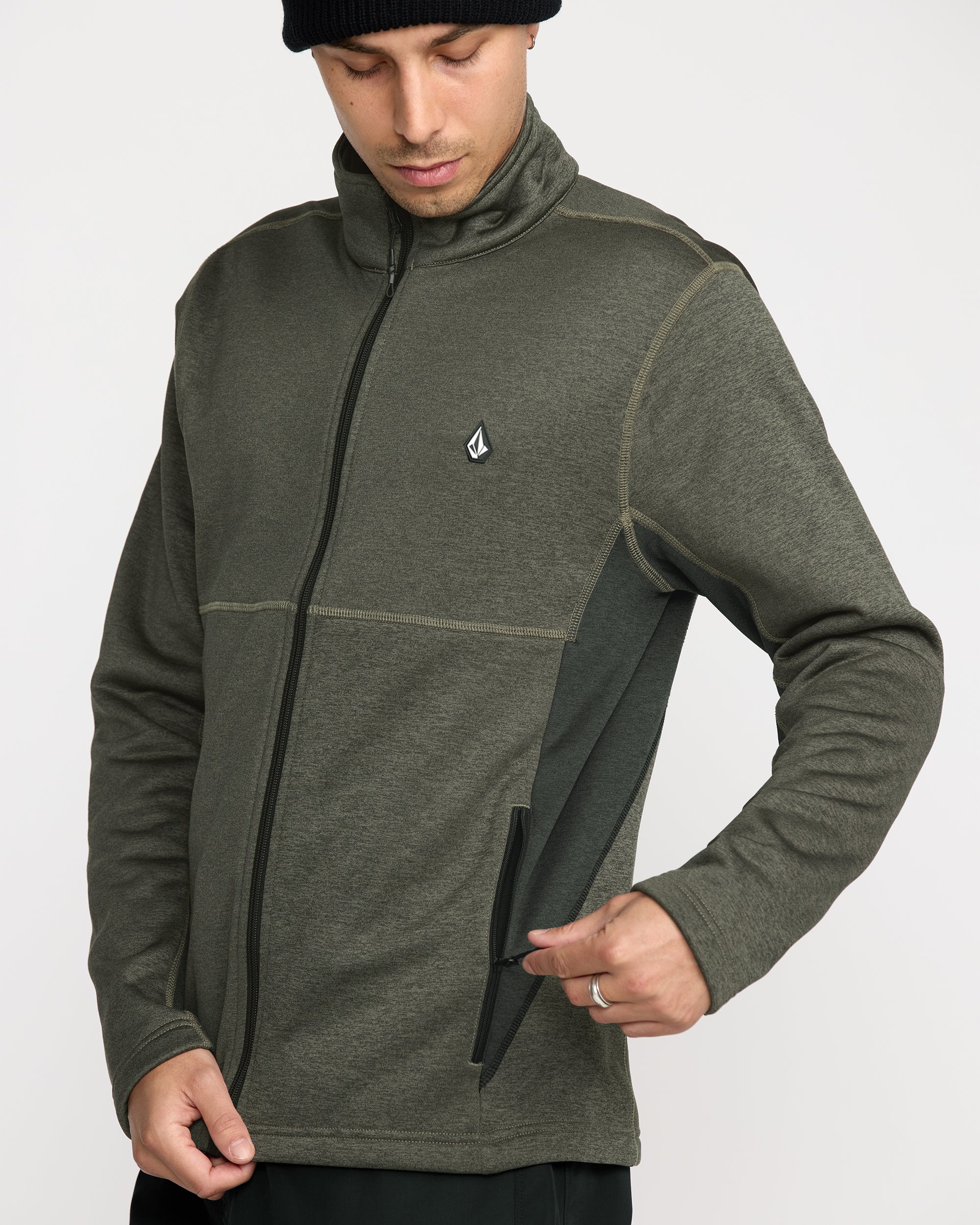 Snowbound Fleece Zip-Up Sweatshirt - Military - Image 4