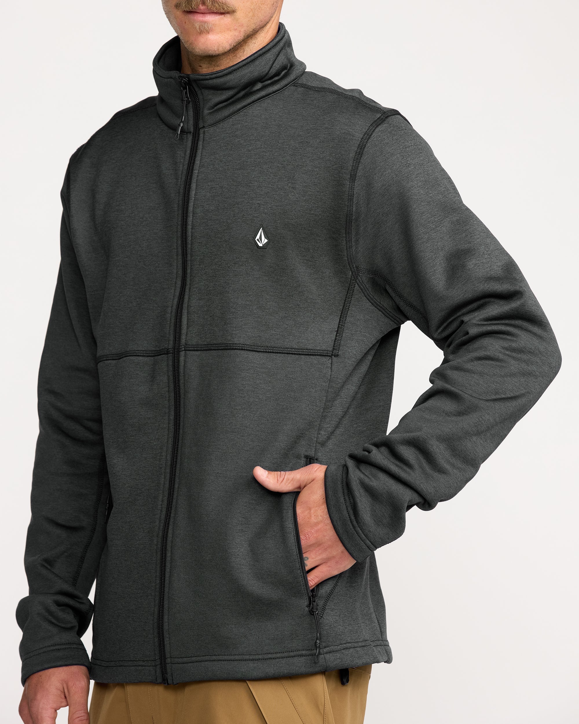 Snowbound Fleece Zip-Up Sweatshirt - Black - Image 7