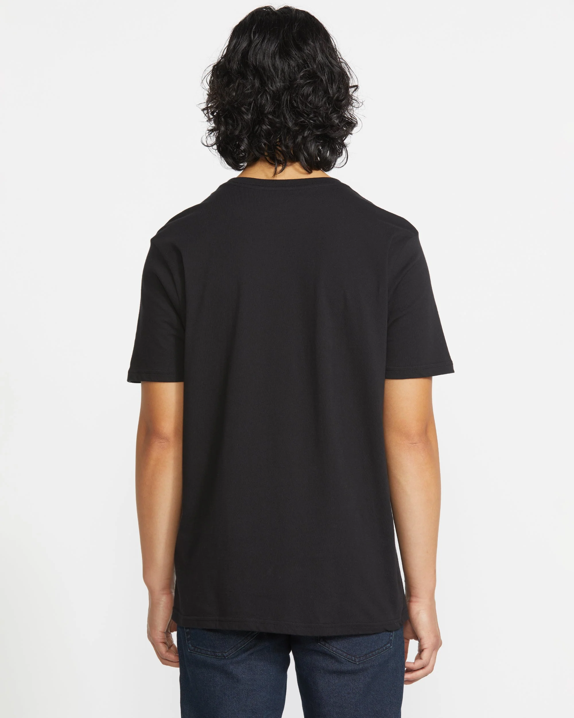 Solid Pocket T-shirt - BLACK - Image 2