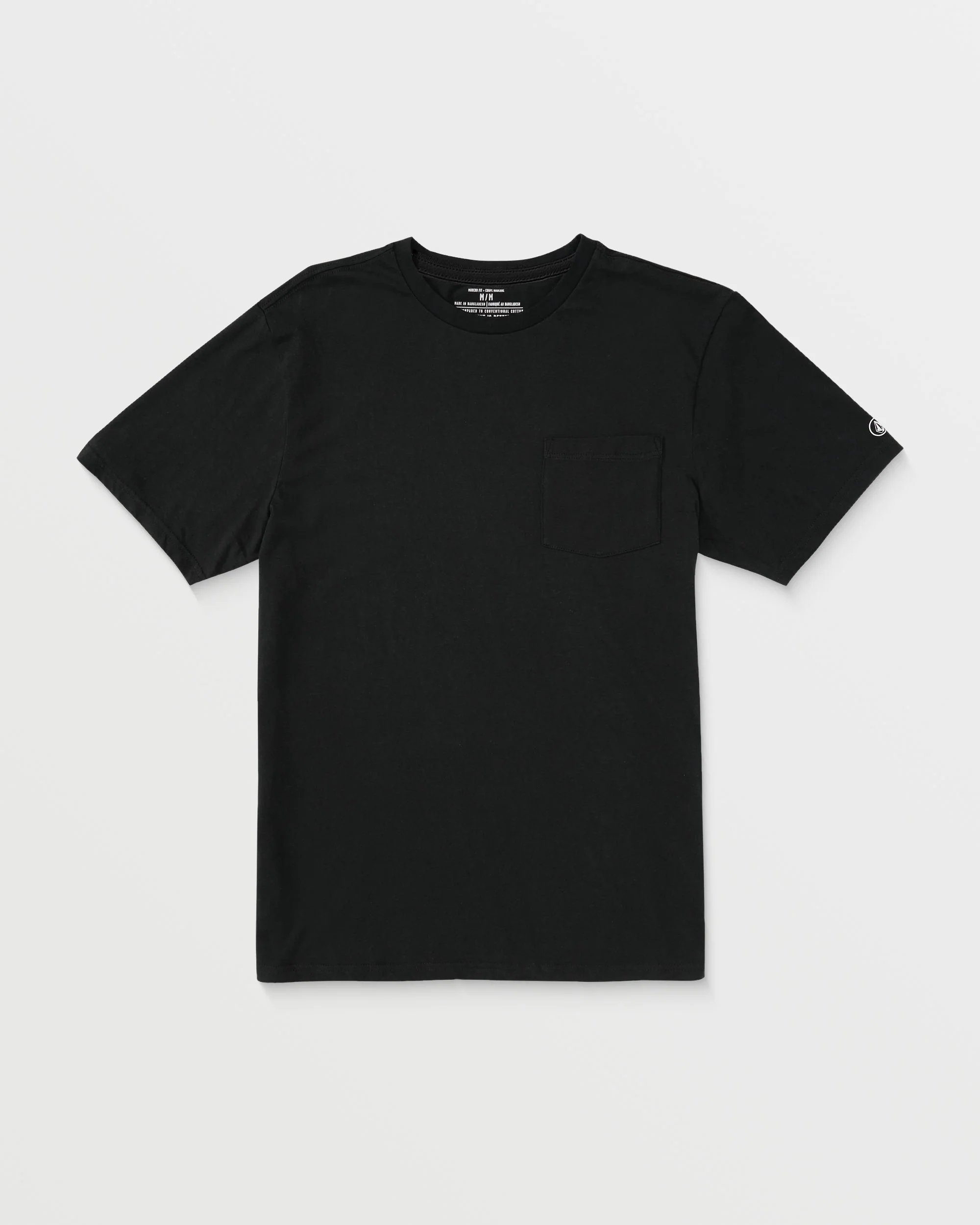 Solid Pocket T-shirt - BLACK - Image 6